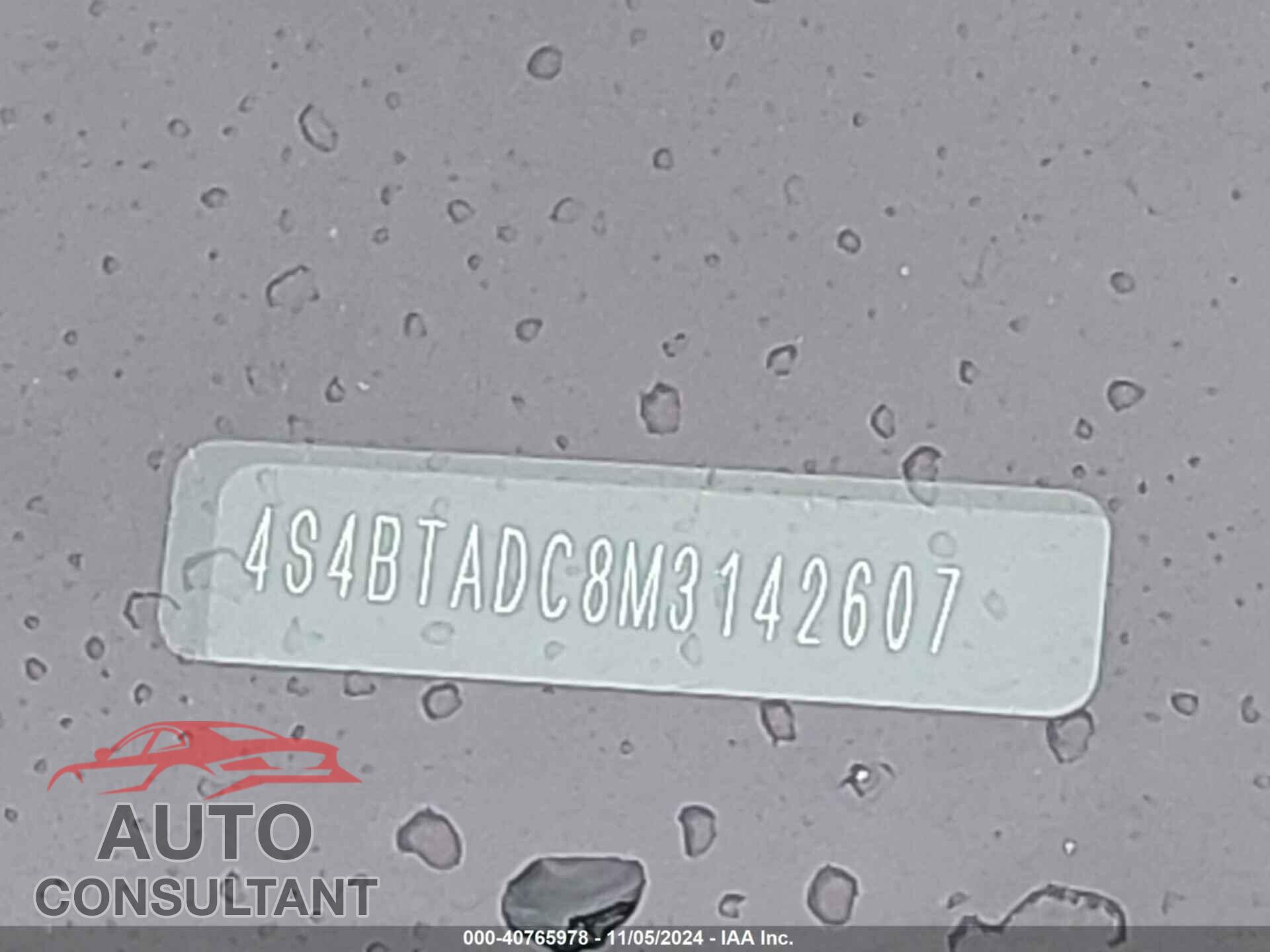 SUBARU OUTBACK 2021 - 4S4BTADC8M3142607
