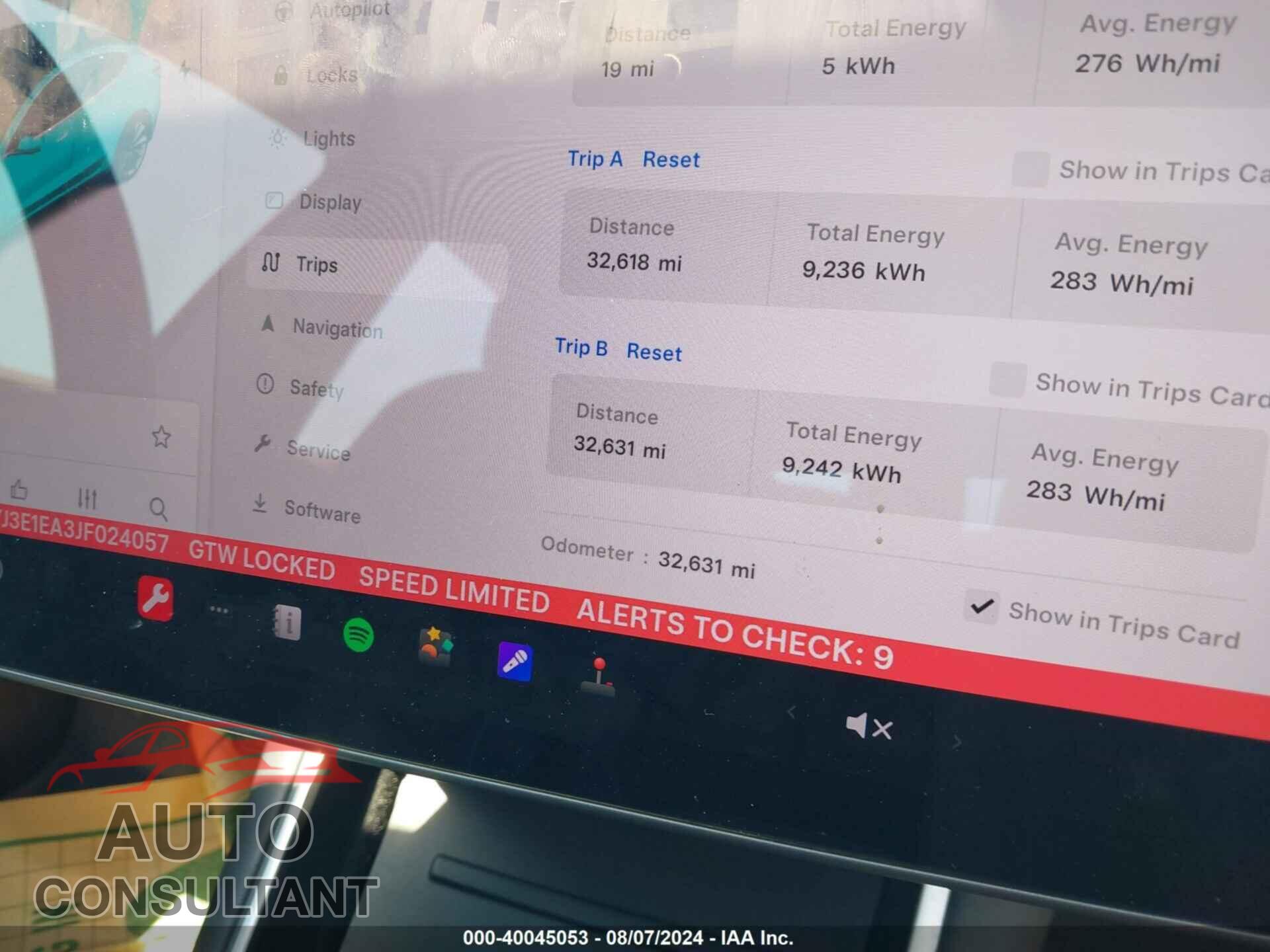 TESLA MODEL 3 2018 - 5YJ3E1EA3JF024057