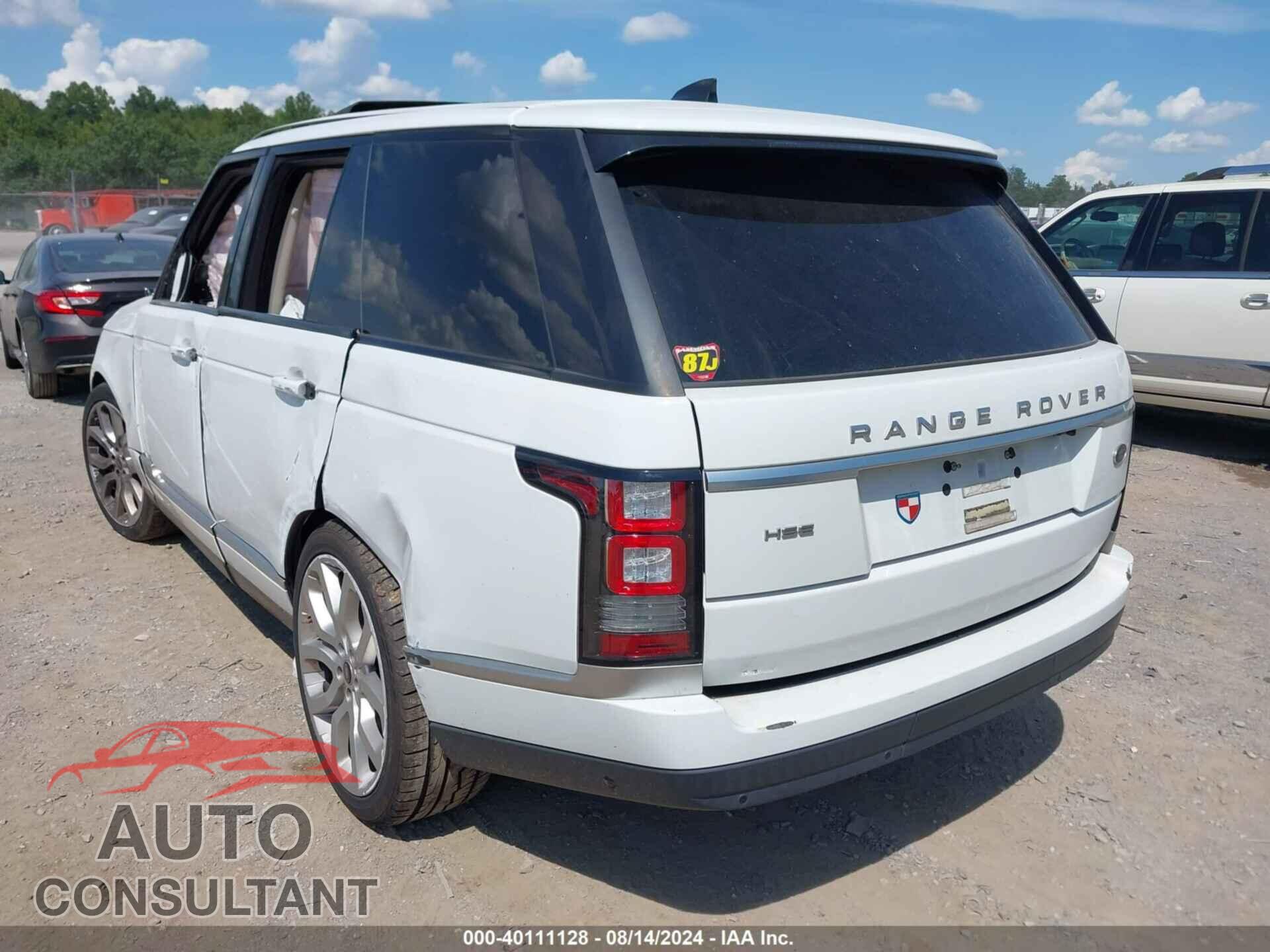 LAND ROVER RANGE ROVER 2017 - SALGS2FV8HA326442