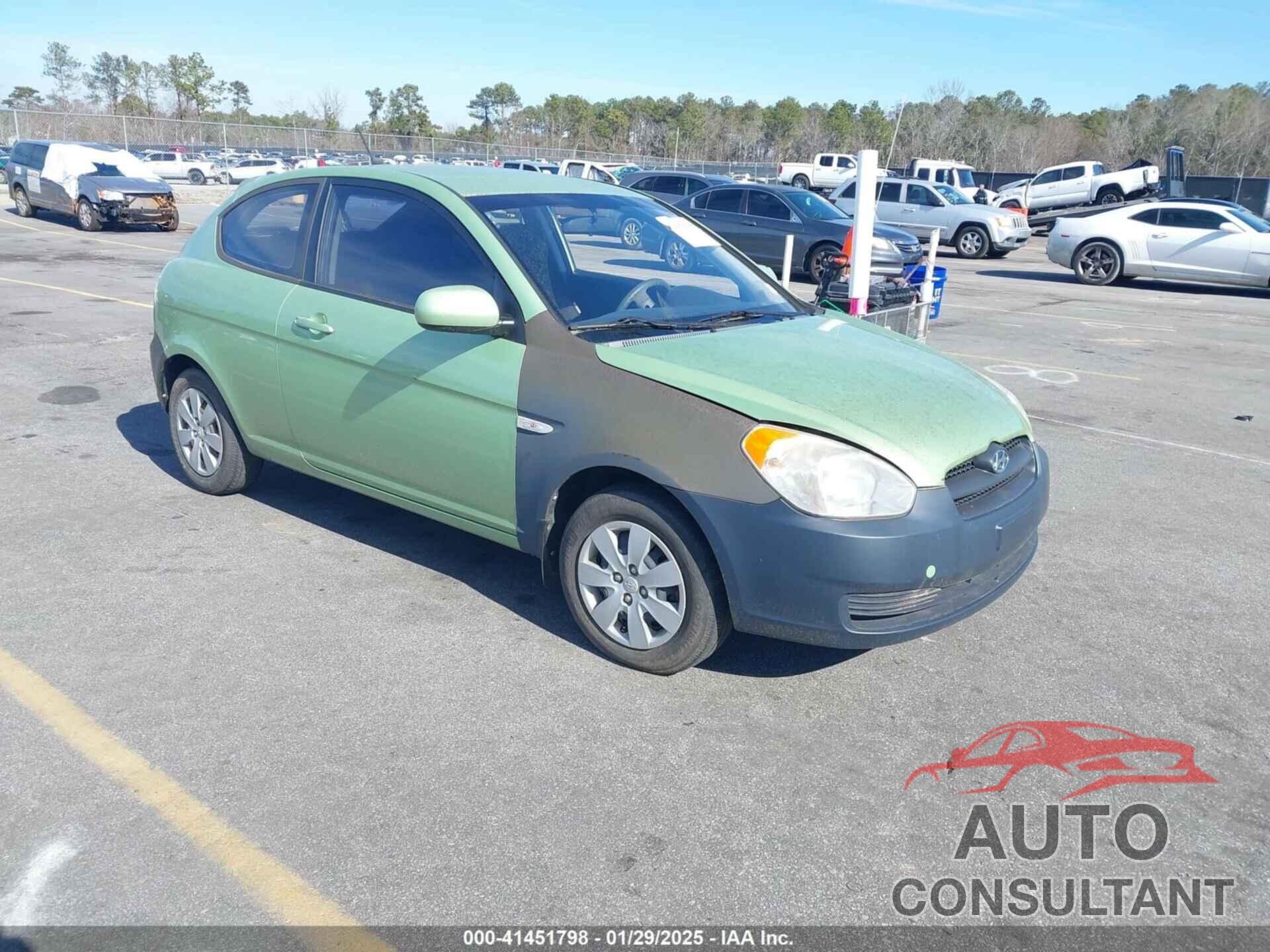 HYUNDAI ACCENT 2010 - KMHCM3ACXAU160386