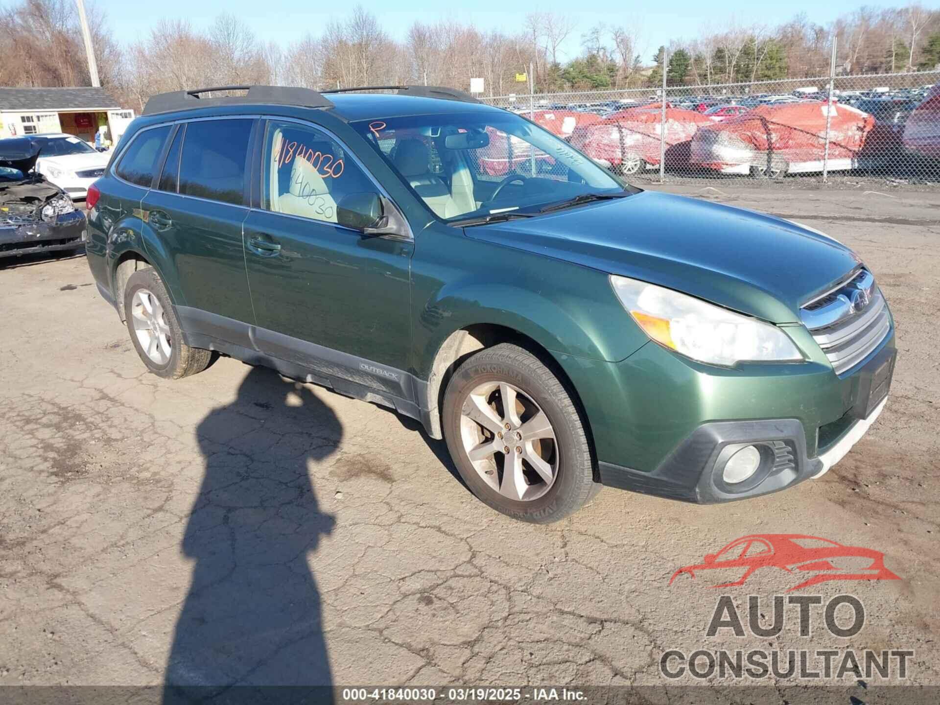 SUBARU OUTBACK 2013 - 4S4BRBPC0D3298477