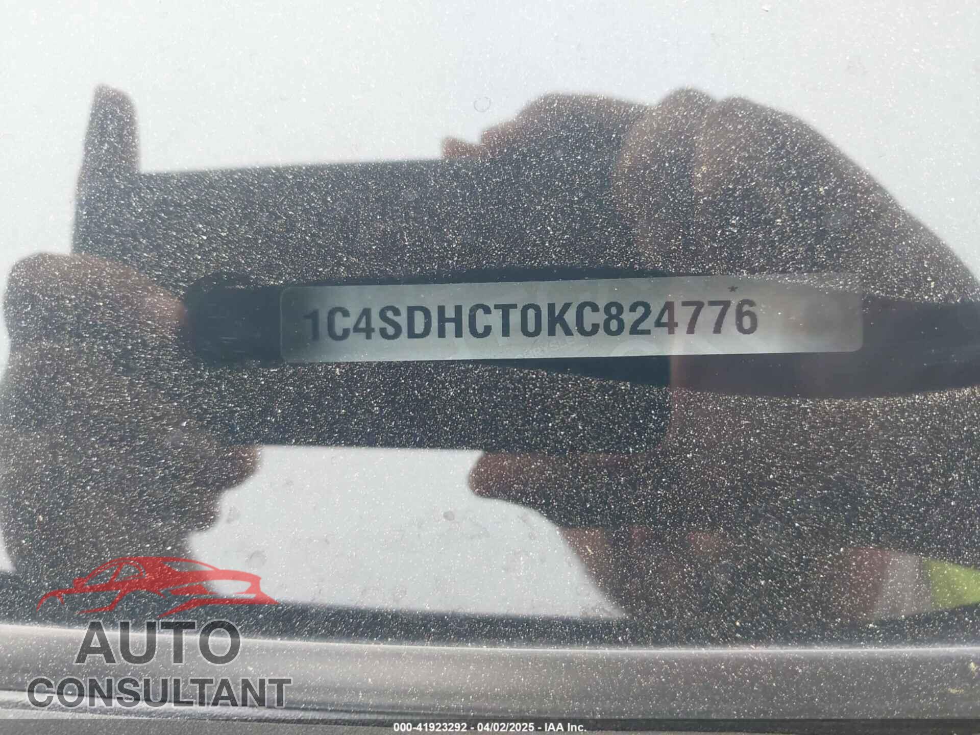 DODGE DURANGO 2019 - 1C4SDHCT0KC824776