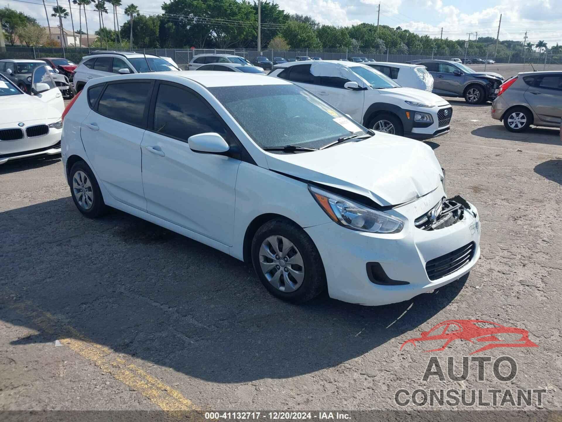 HYUNDAI ACCENT 2017 - KMHCT5AE0HU305073
