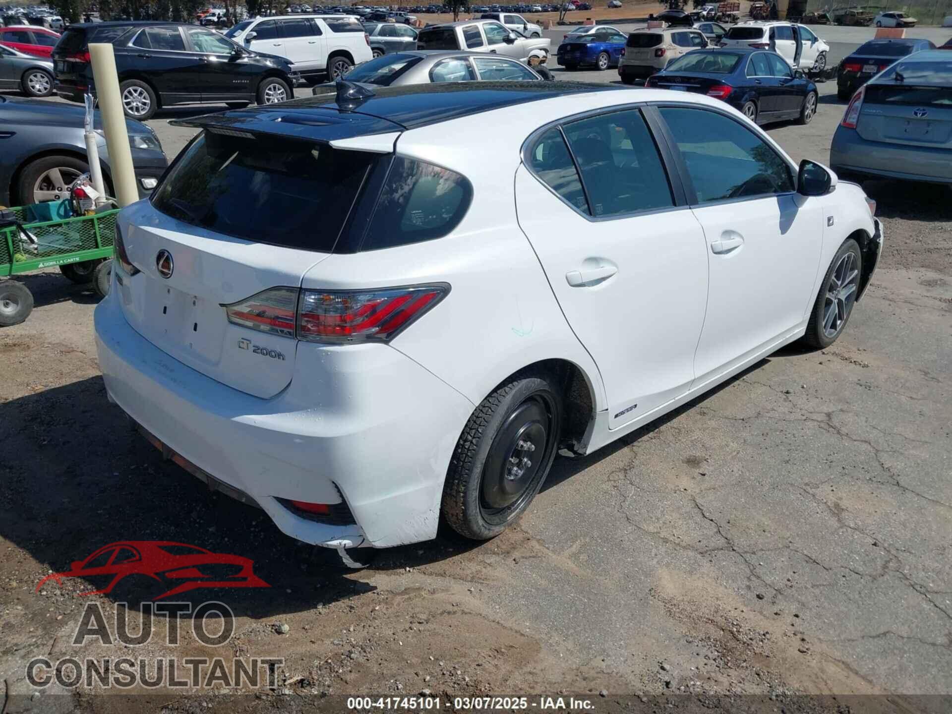 LEXUS CT 200H 2017 - JTHKD5BH0H2290302