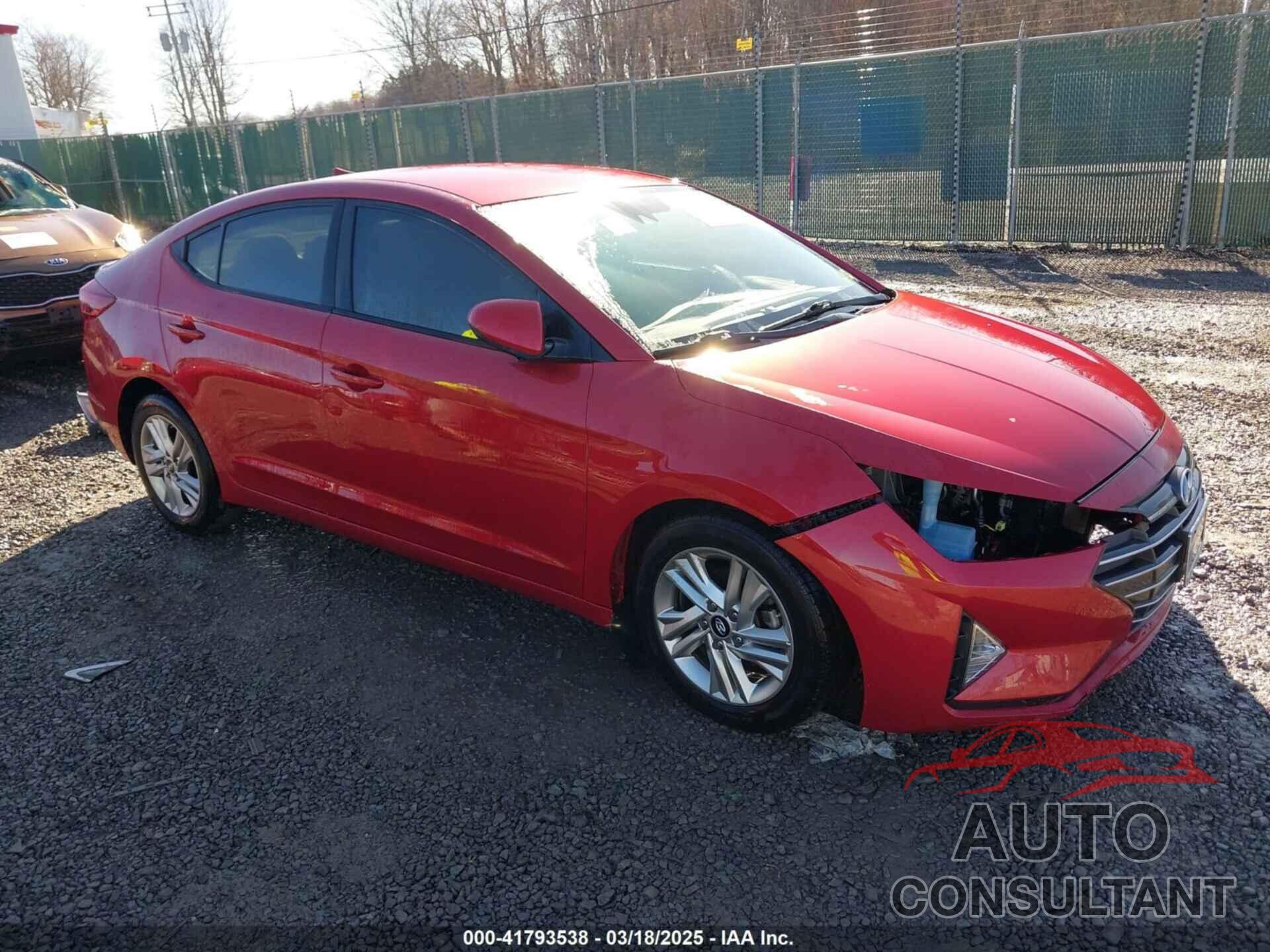 HYUNDAI ELANTRA 2020 - 5NPD84LF1LH505585