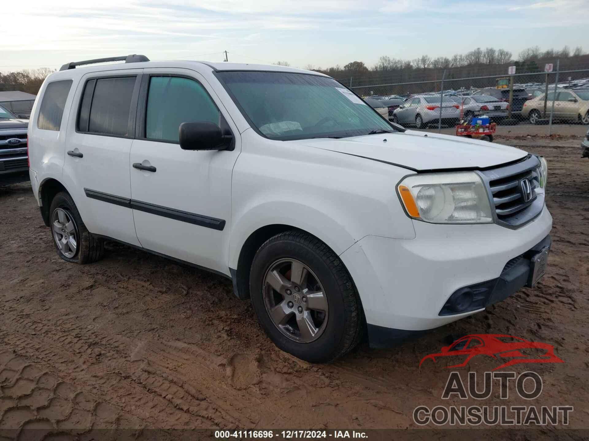 HONDA PILOT 2012 - 5FNYF4H21CB007110