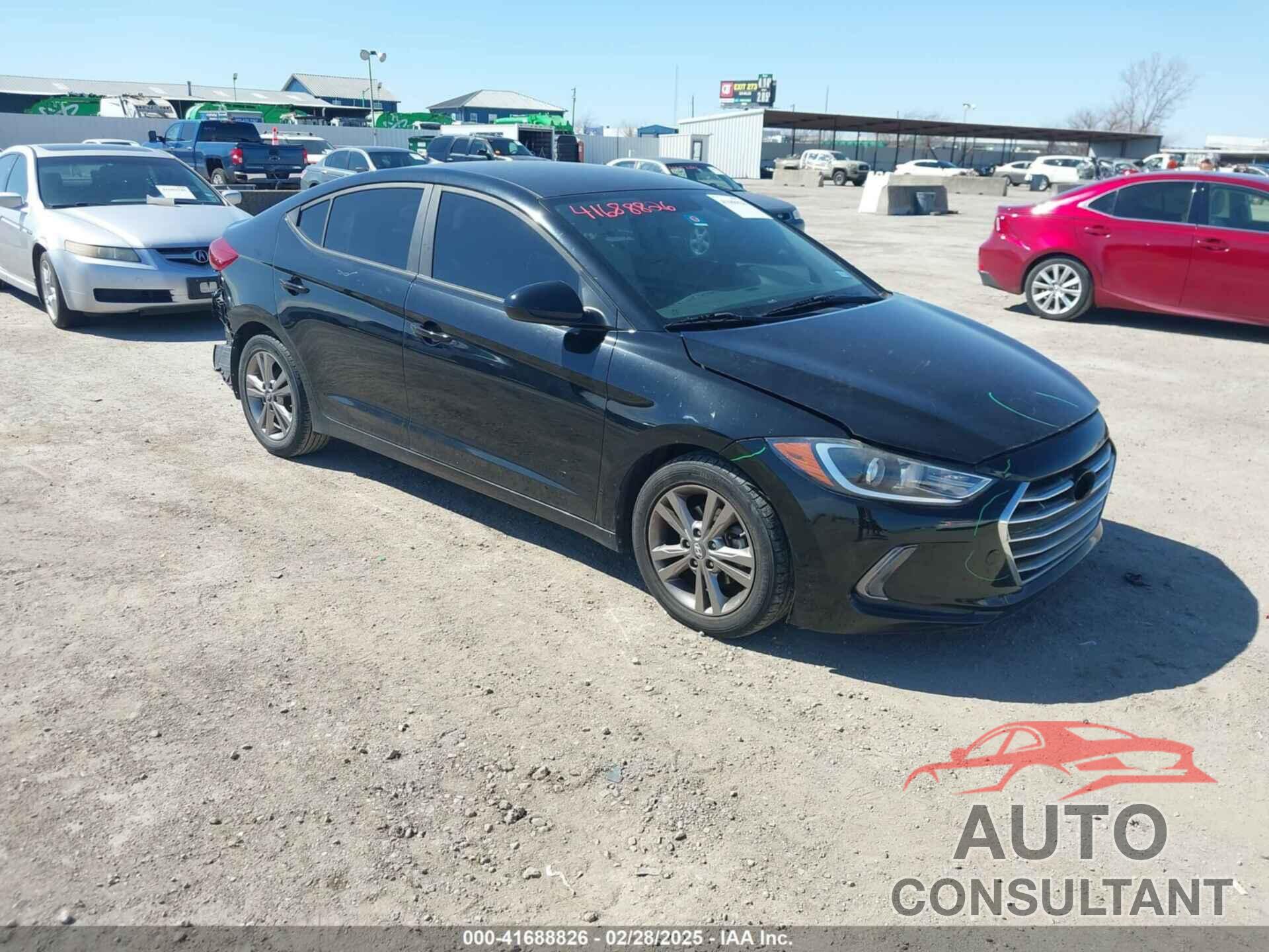 HYUNDAI ELANTRA 2017 - KMHD84LF1HU103008