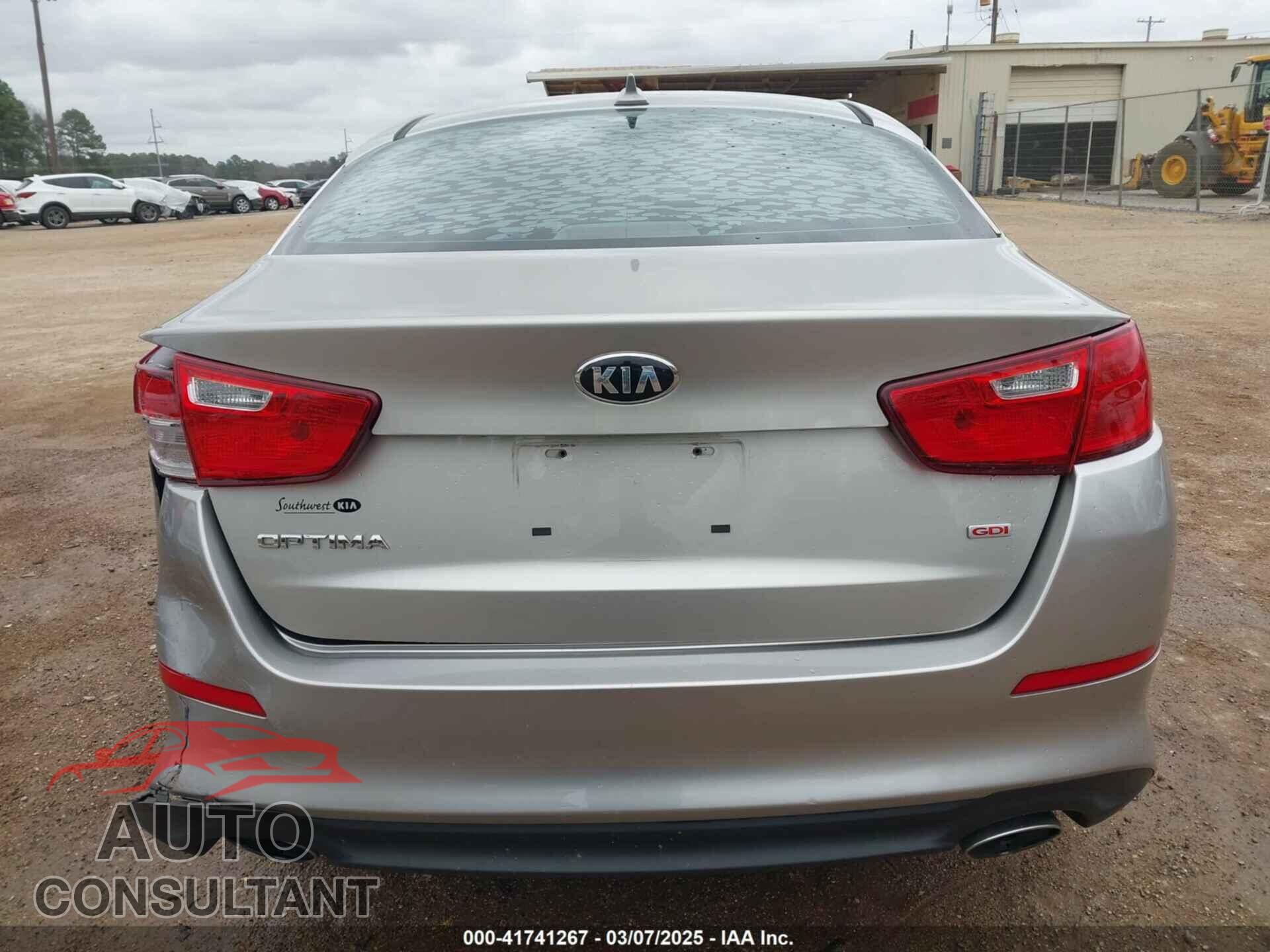 KIA OPTIMA 2014 - KNAGM4A70E5512922