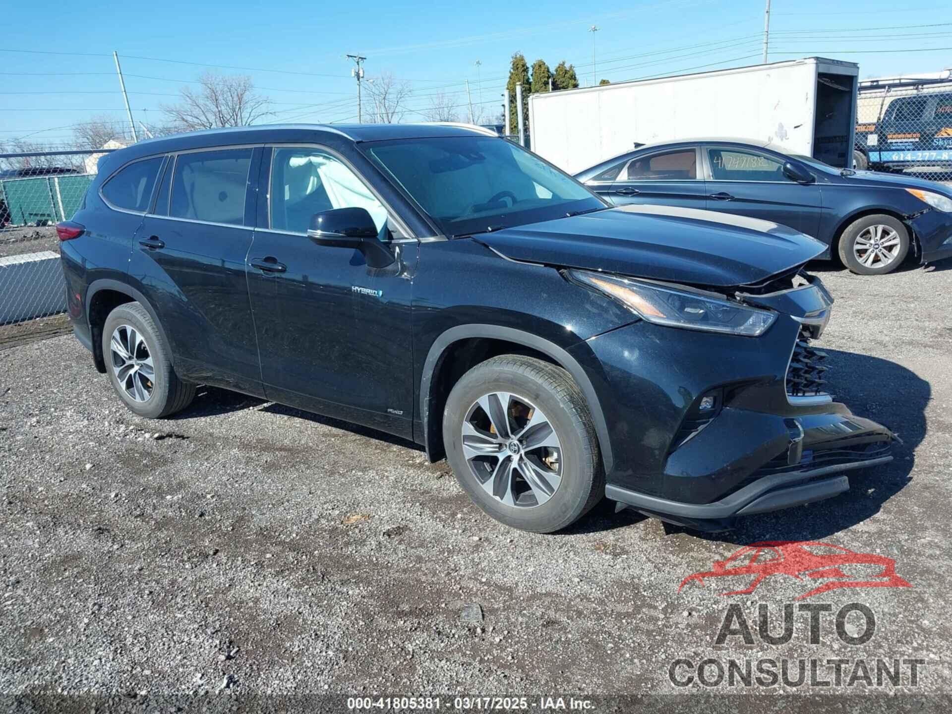 TOYOTA HIGHLANDER 2021 - 5TDHBRCH6MS522413
