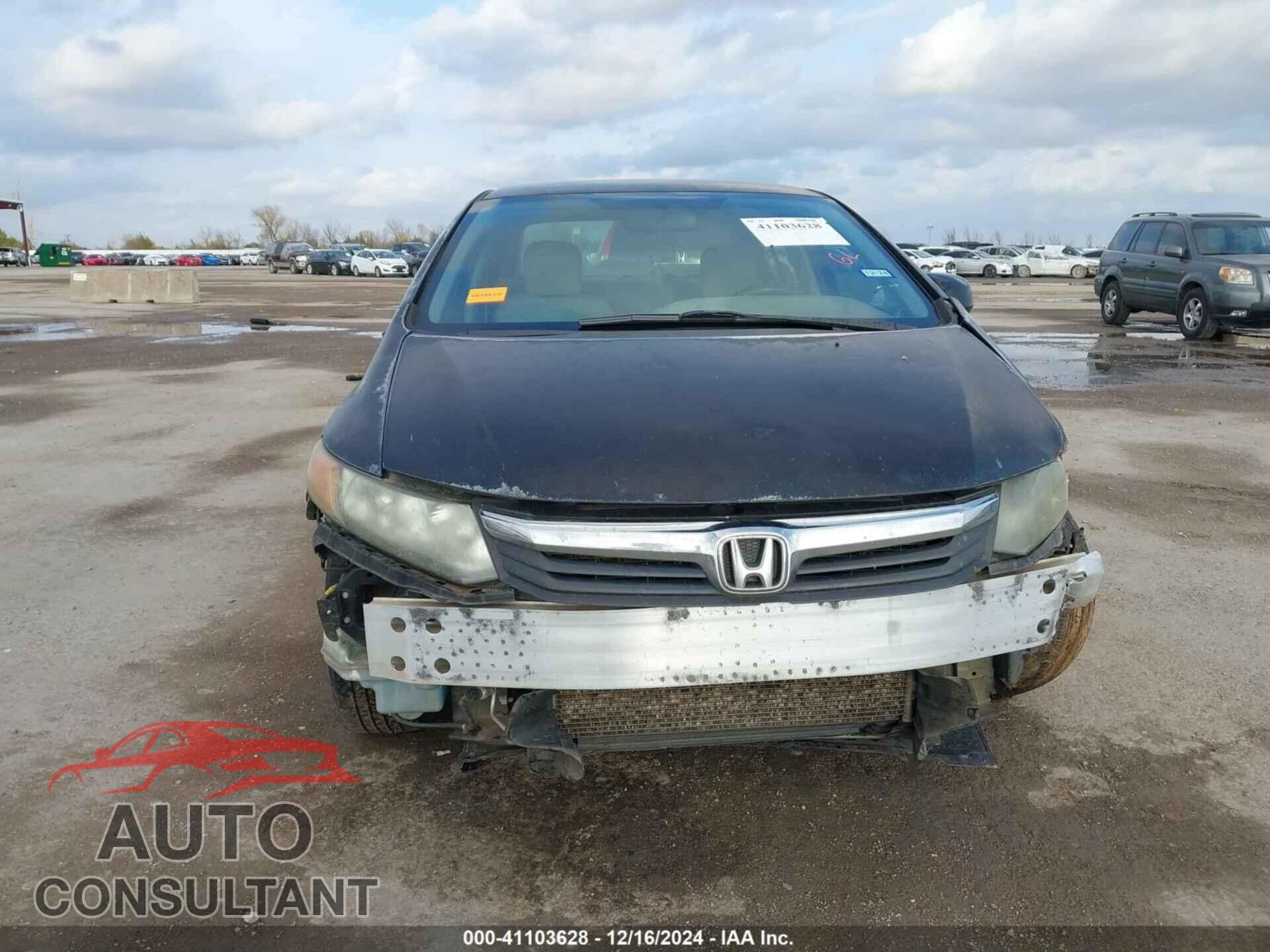 HONDA CIVIC SDN 2012 - 2HGFB2F56CH610330