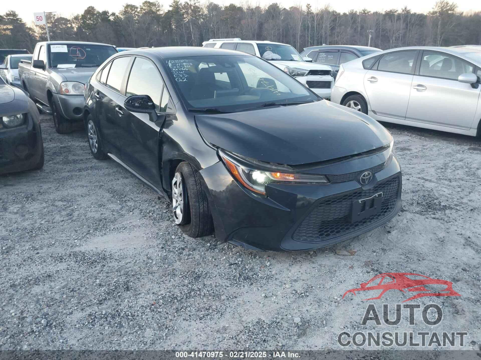 TOYOTA COROLLA 2020 - JTDEPRAE8LJ045301