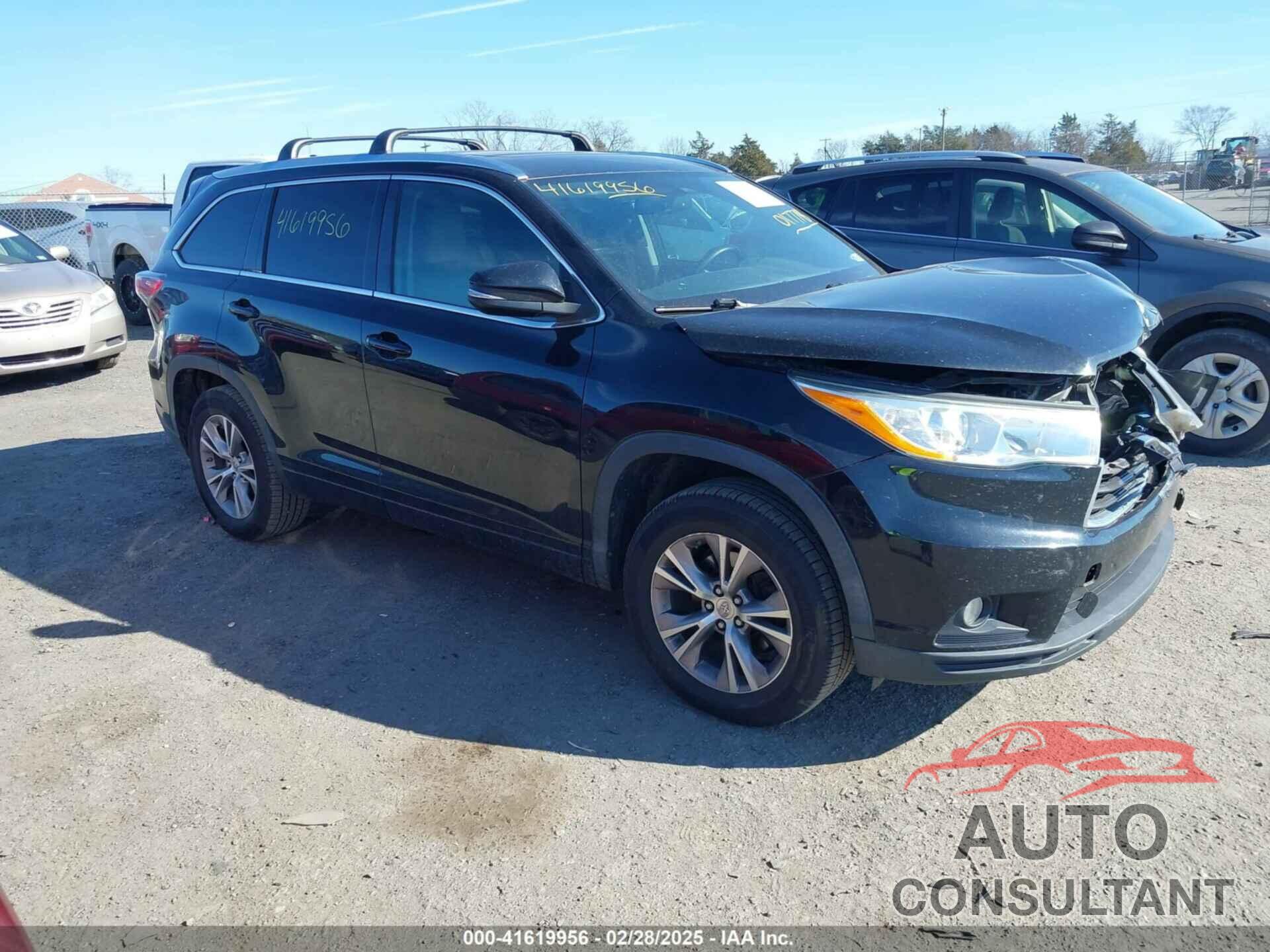 TOYOTA HIGHLANDER 2014 - 5TDKKRFH4ES017778