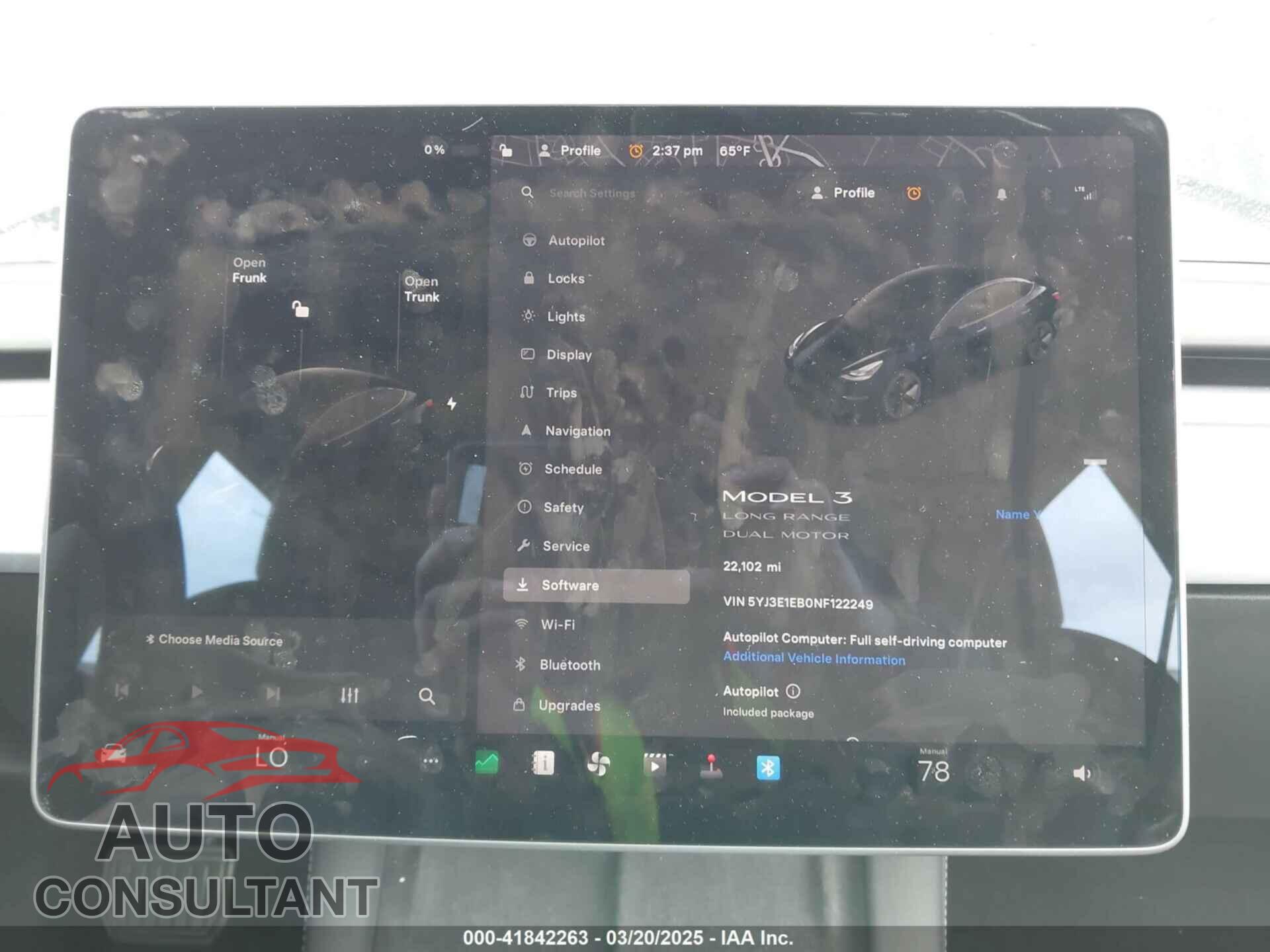 TESLA MODEL 3 2022 - 5YJ3E1EB0NF122249