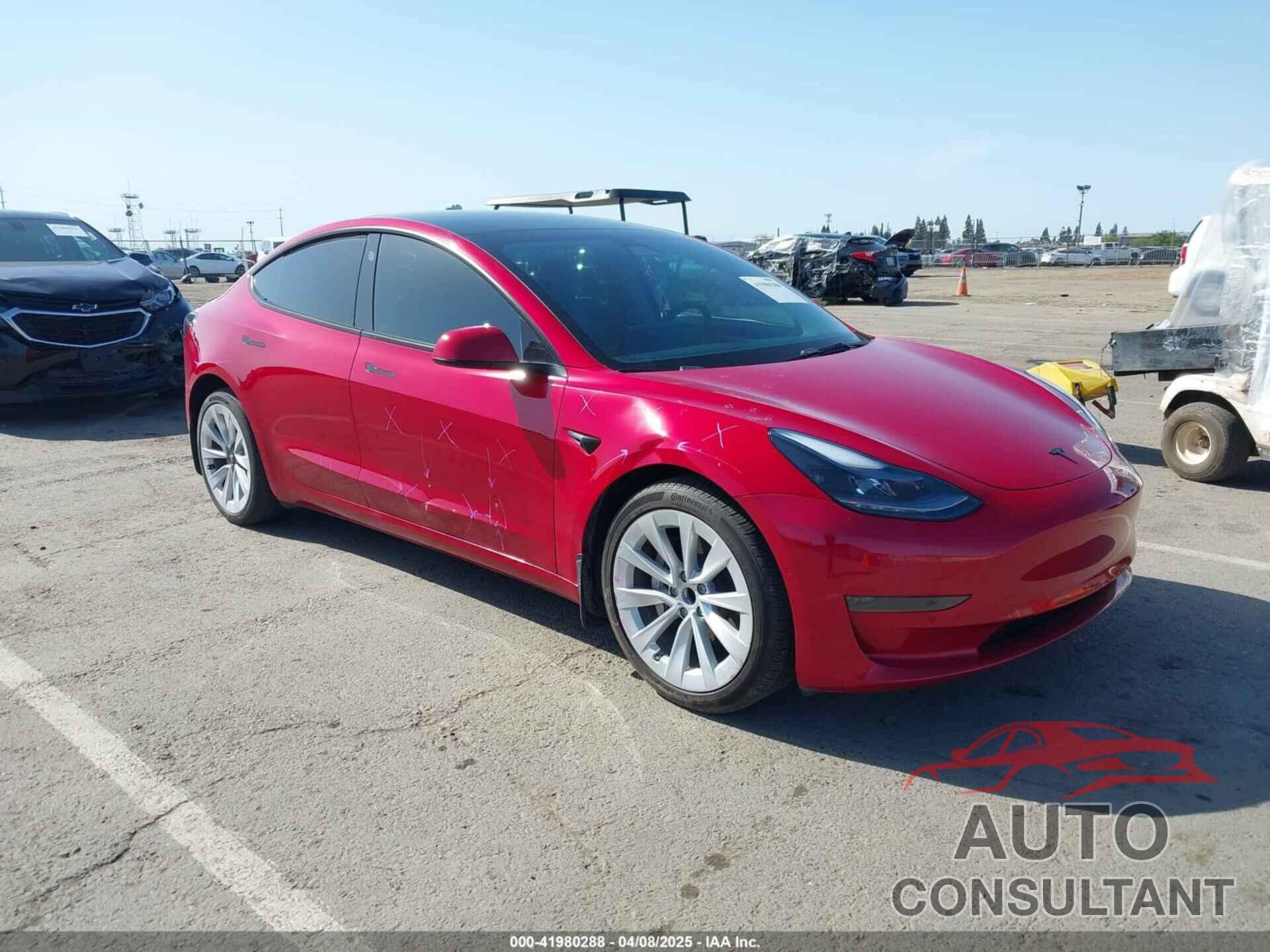 TESLA MODEL 3 2022 - 5YJ3E1EA0NF372226