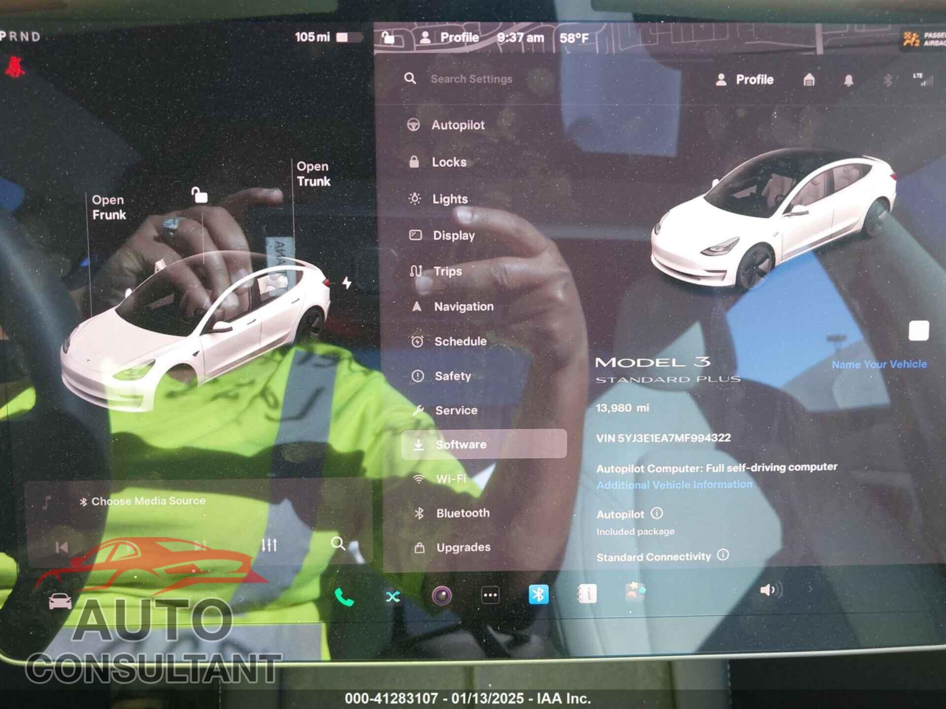 TESLA MODEL 3 2021 - 5YJ3E1EA7MF994322