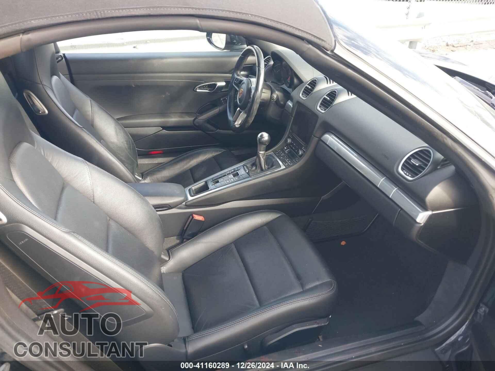 PORSCHE 718 BOXSTER 2017 - WP0CA2A82HS221268