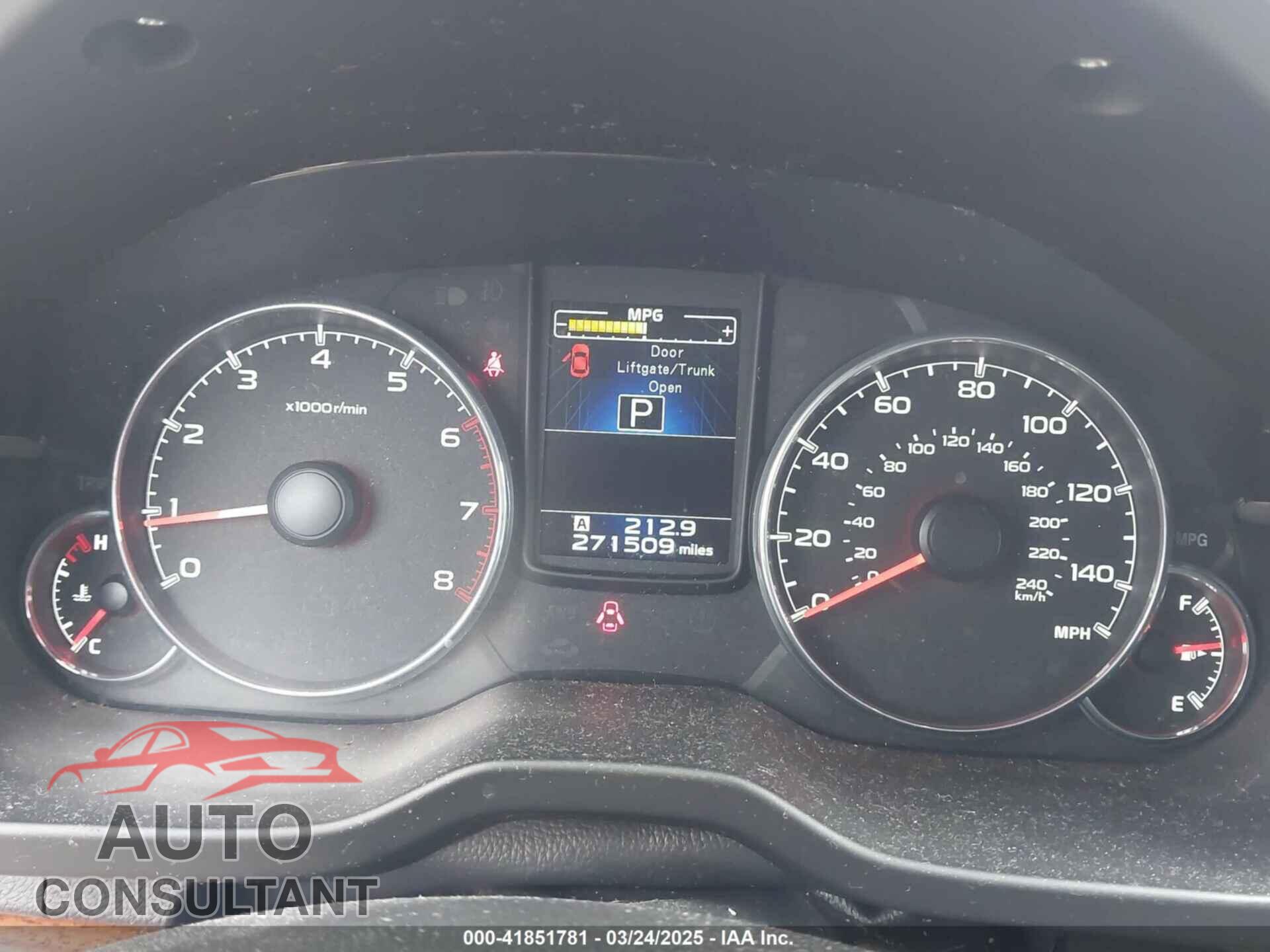 SUBARU OUTBACK 2014 - 4S4BRBLC4E3235812