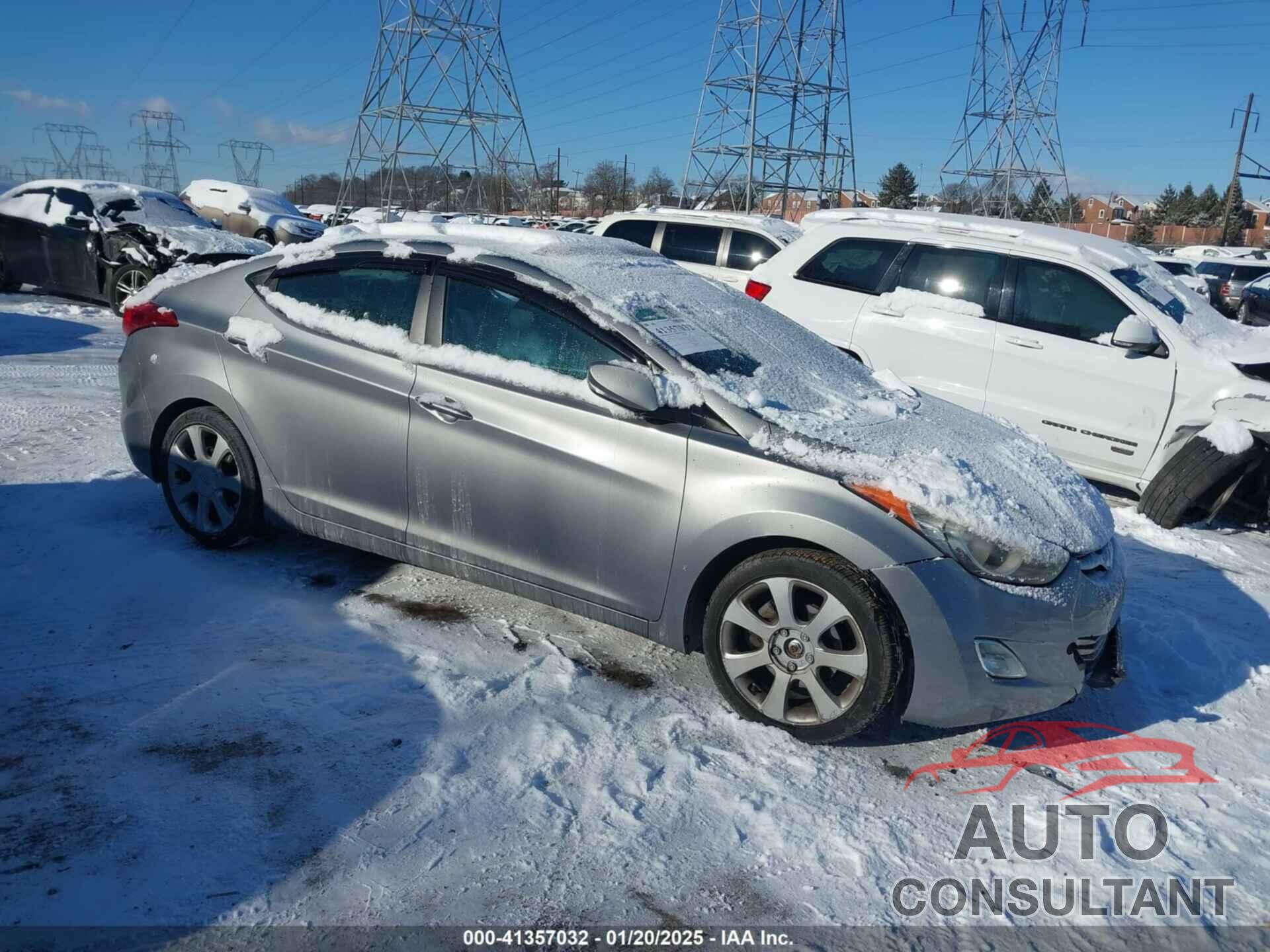 HYUNDAI ELANTRA 2012 - KMHDH4AEXCU454356