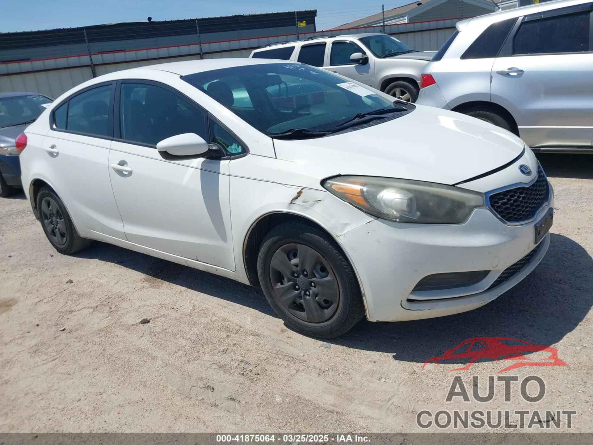 KIA FORTE 2016 - KNAFK4A66G5469120