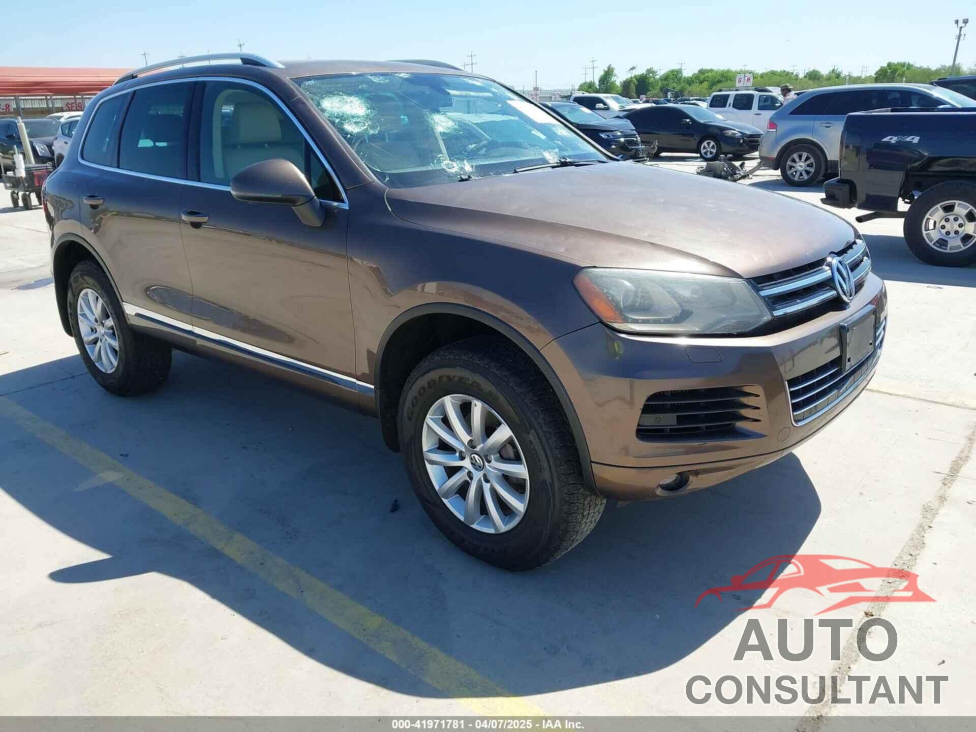 VOLKSWAGEN TOUAREG 2012 - WVGFK9BPXCD000566