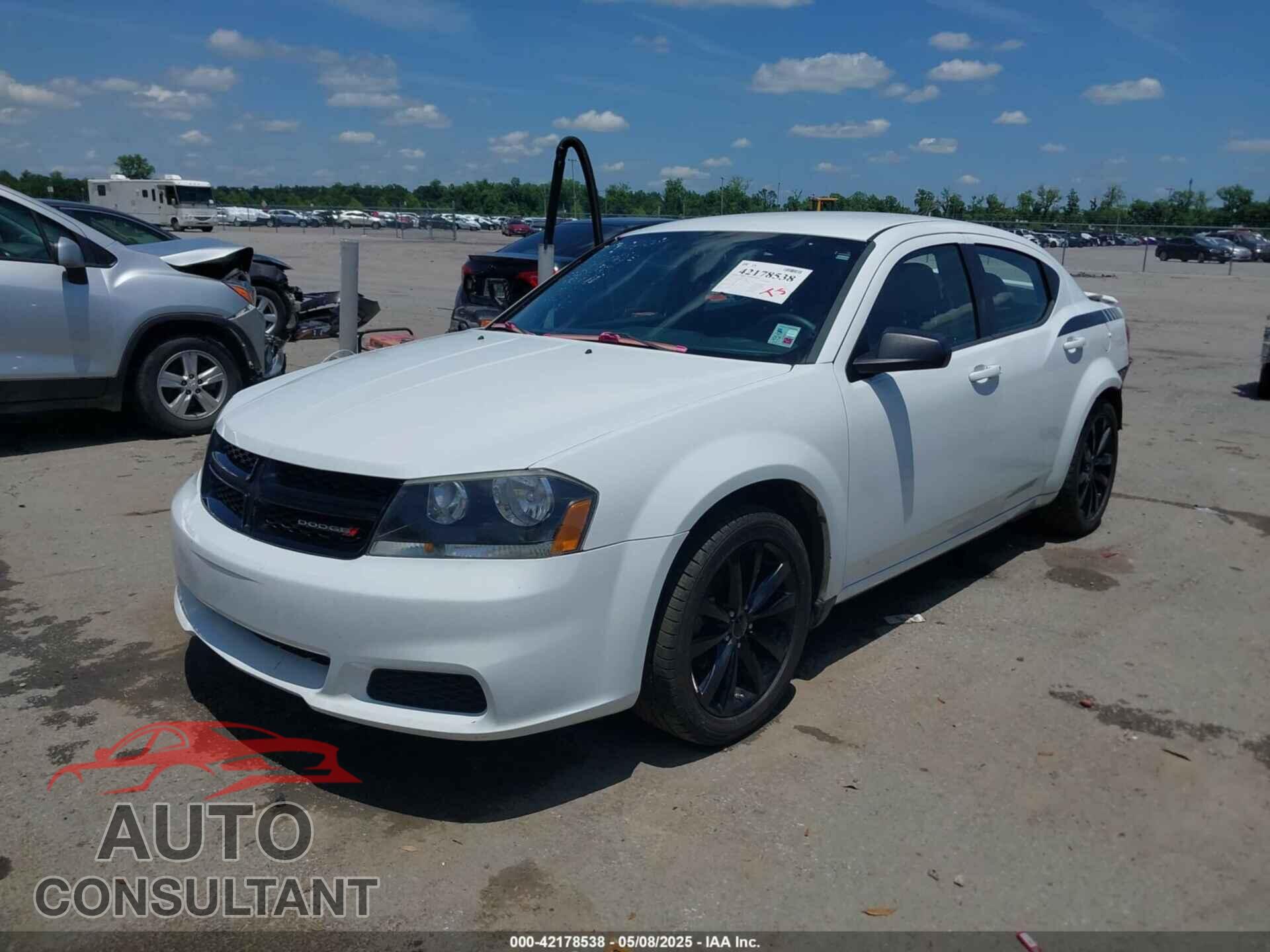 DODGE AVENGER 2013 - 1C3CDZAG6DN751098