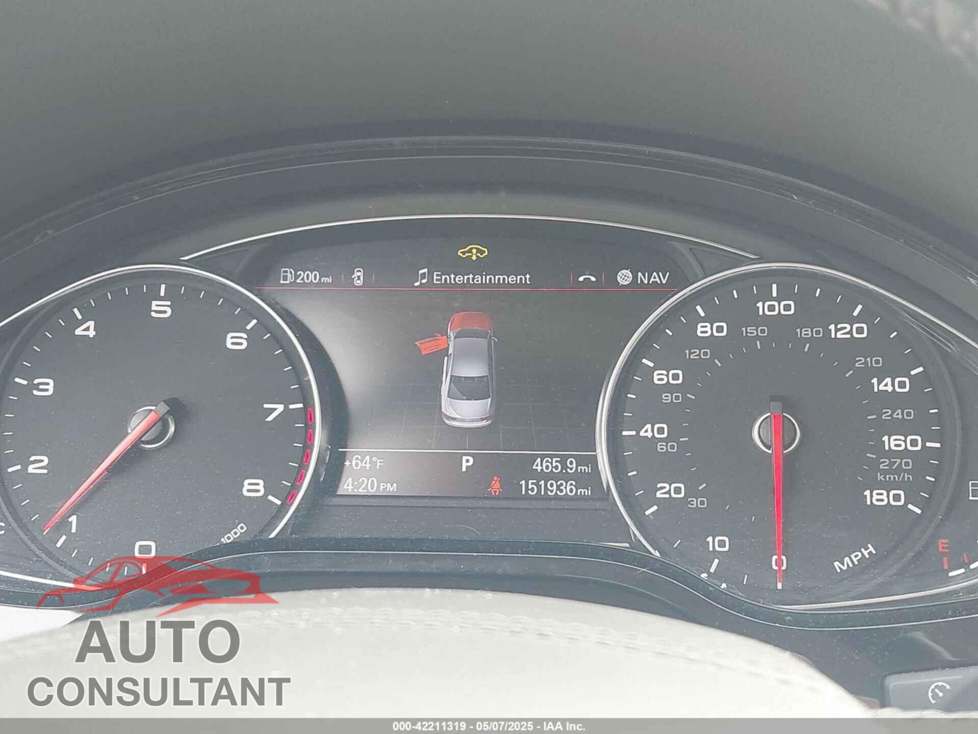 AUDI A8 2011 - WAURVAFD3BN019461