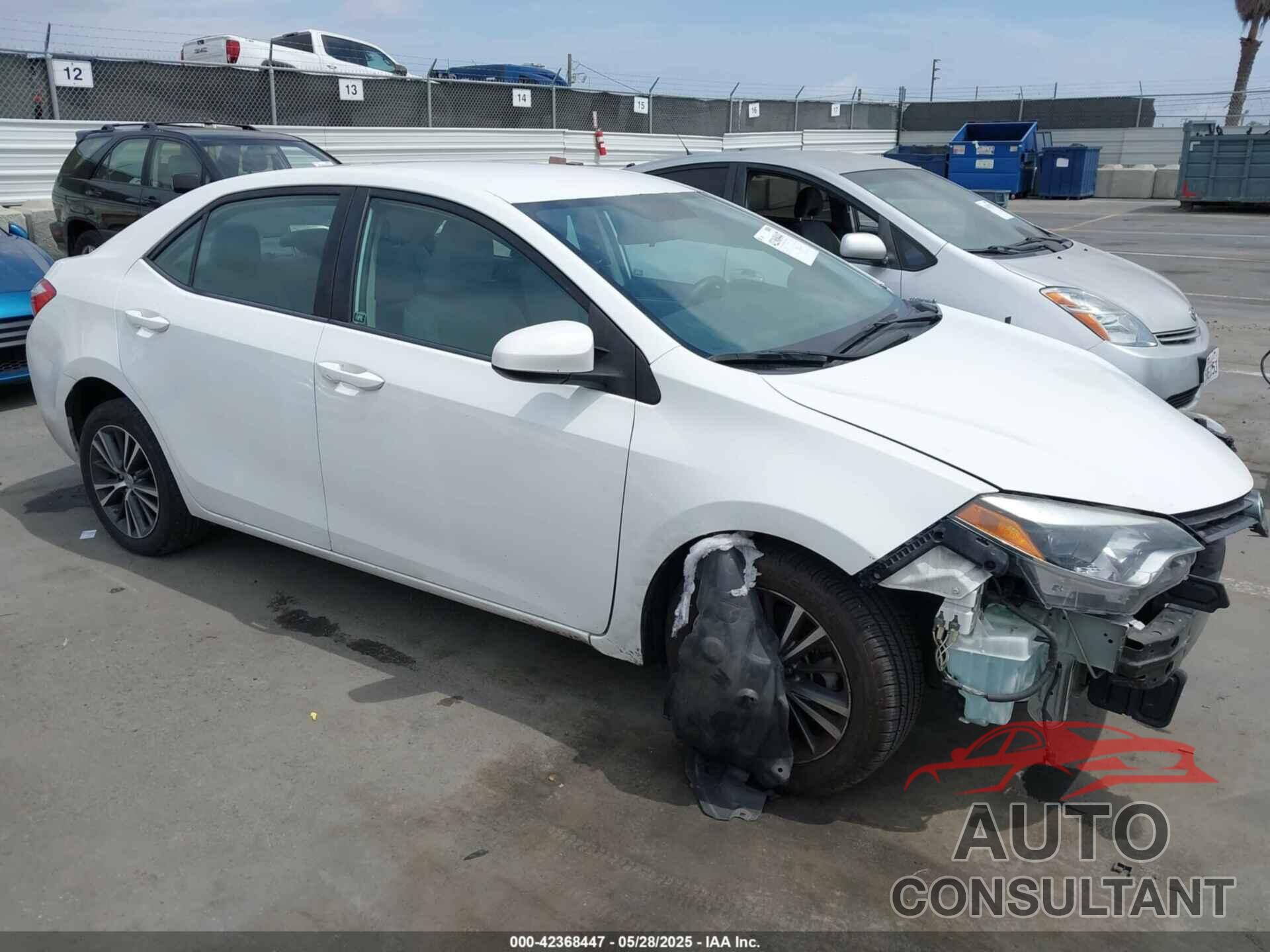TOYOTA COROLLA 2016 - 5YFBURHE4GP552375