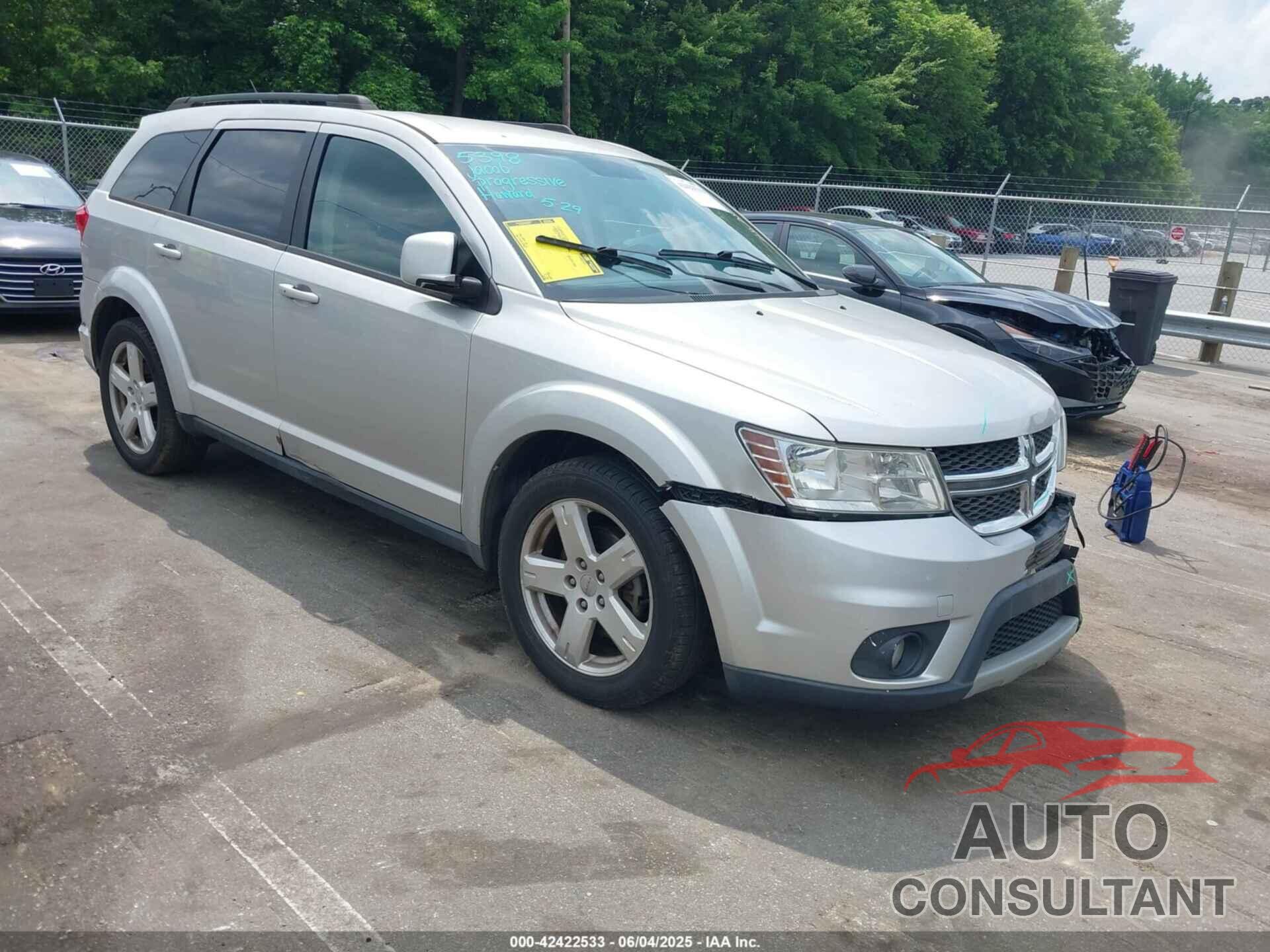 DODGE JOURNEY 2012 - 3C4PDCBGXCT324756
