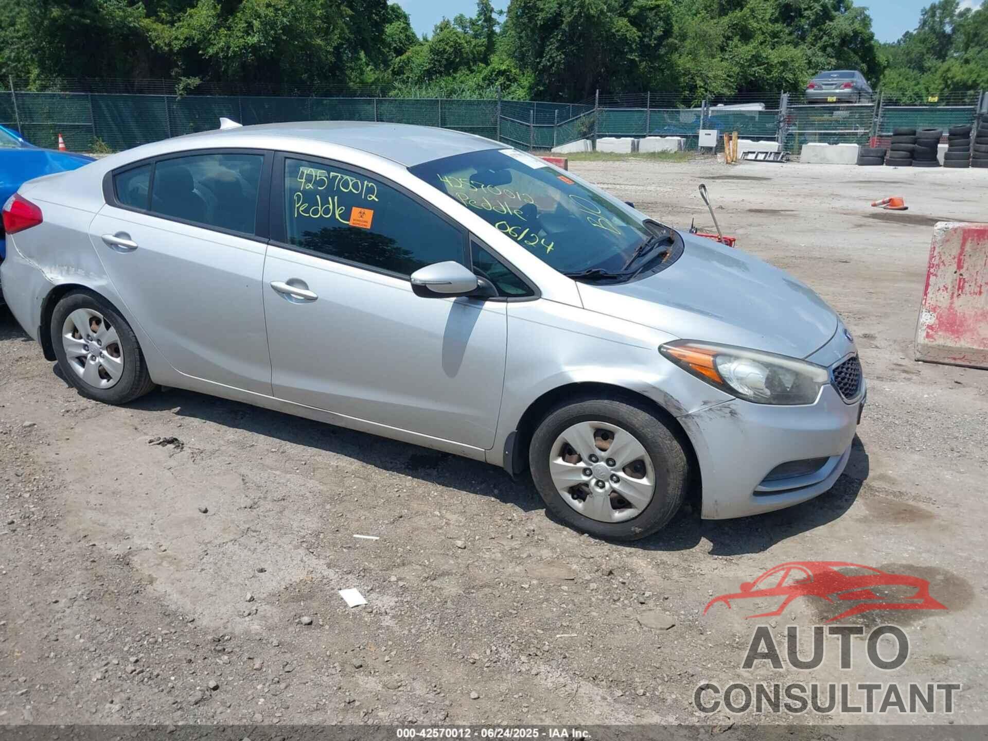 KIA FORTE 2015 - KNAFX4A61F5351055