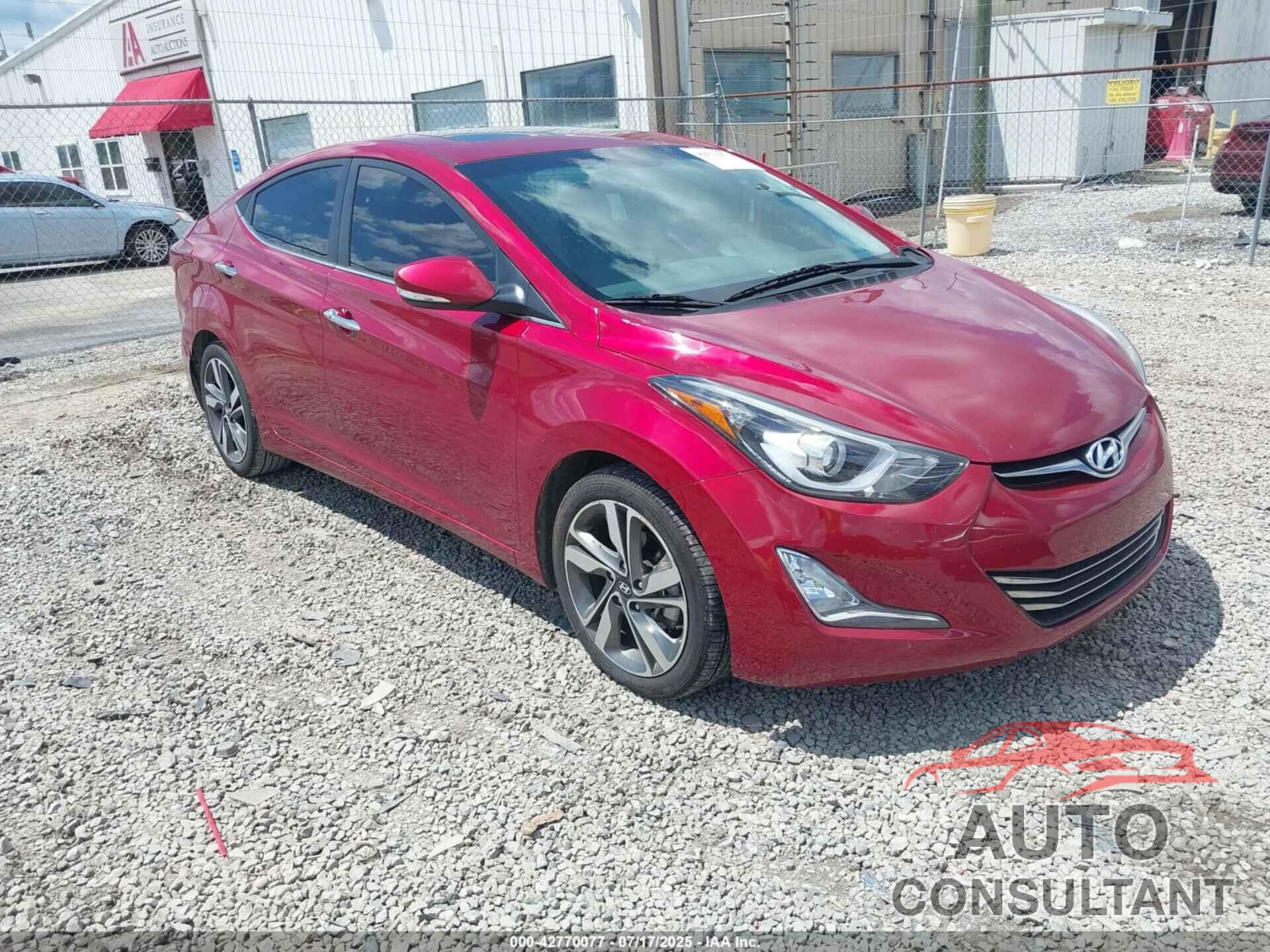 HYUNDAI ELANTRA 2016 - 5NPDH4AE6GH654865