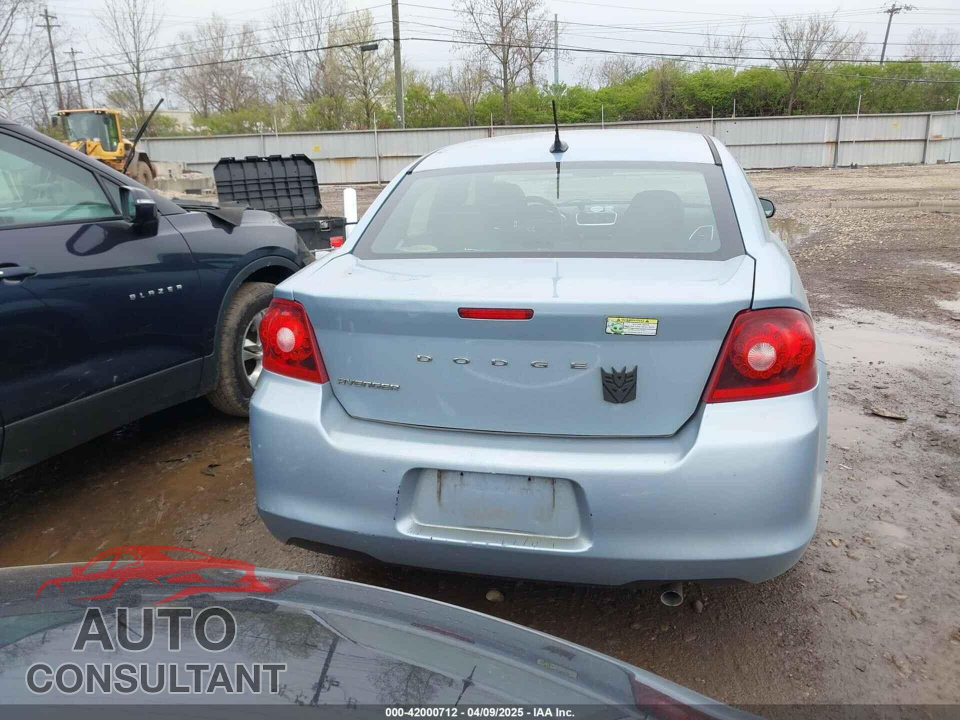 DODGE AVENGER 2013 - 1C3CDZAB1DN610699