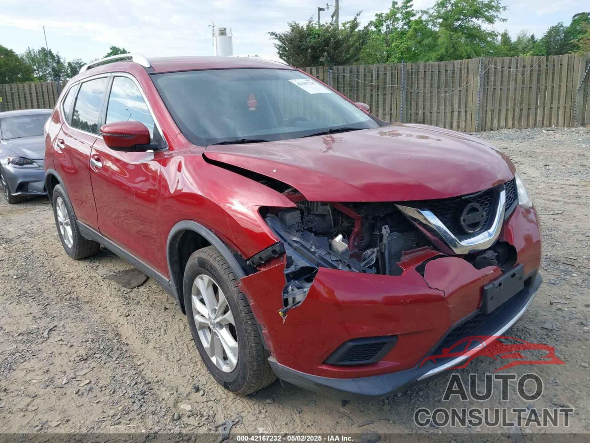 NISSAN ROGUE 2016 - KNMAT2MV3GP621571