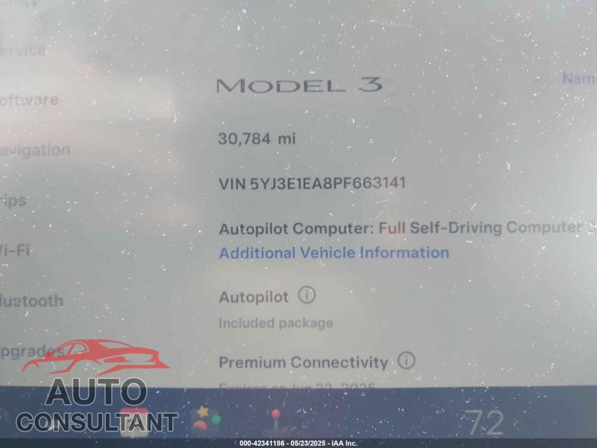 TESLA MODEL 3 2023 - 5YJ3E1EA8PF663141