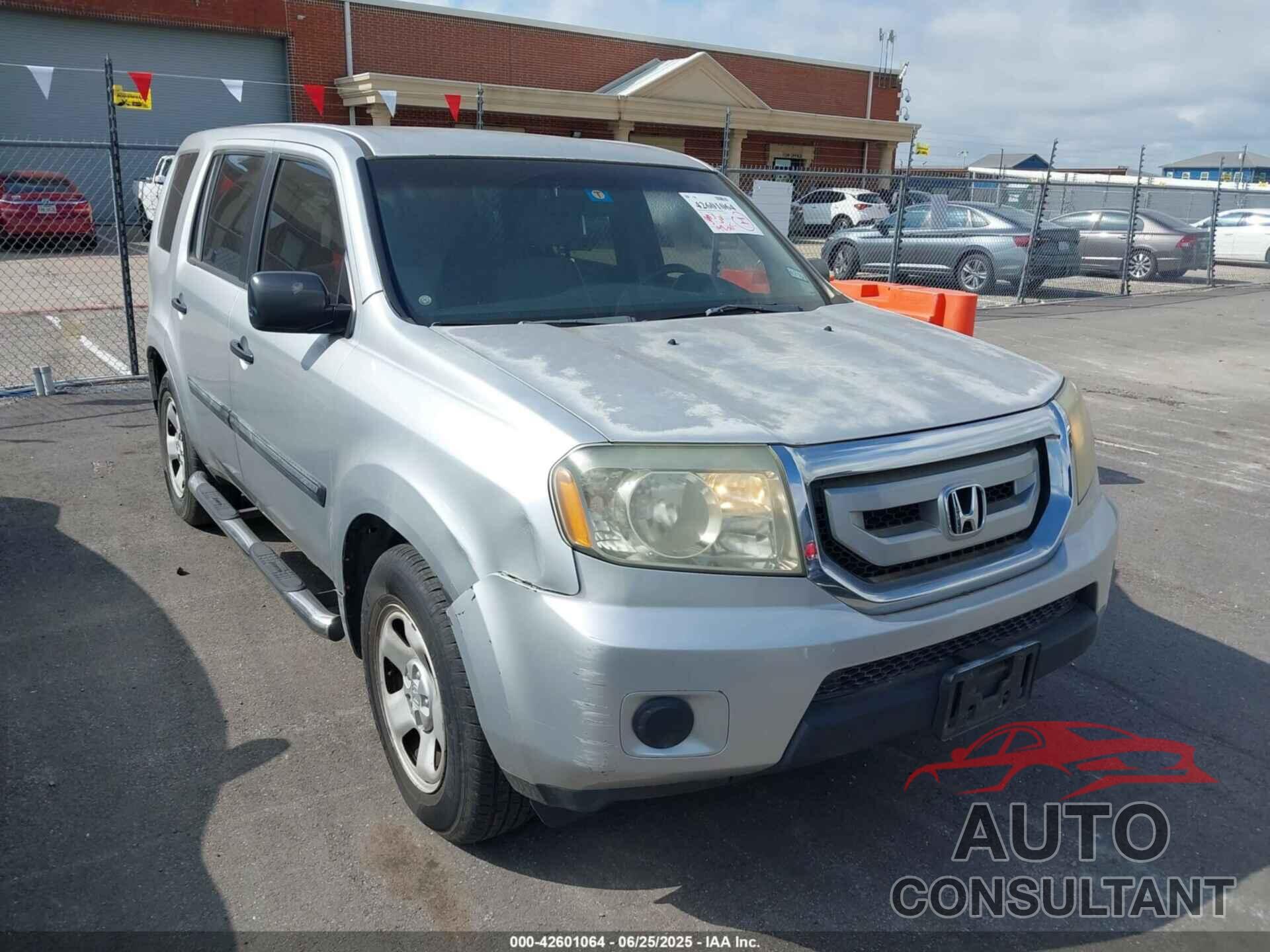 HONDA PILOT 2009 - 5FNYF38279B020429