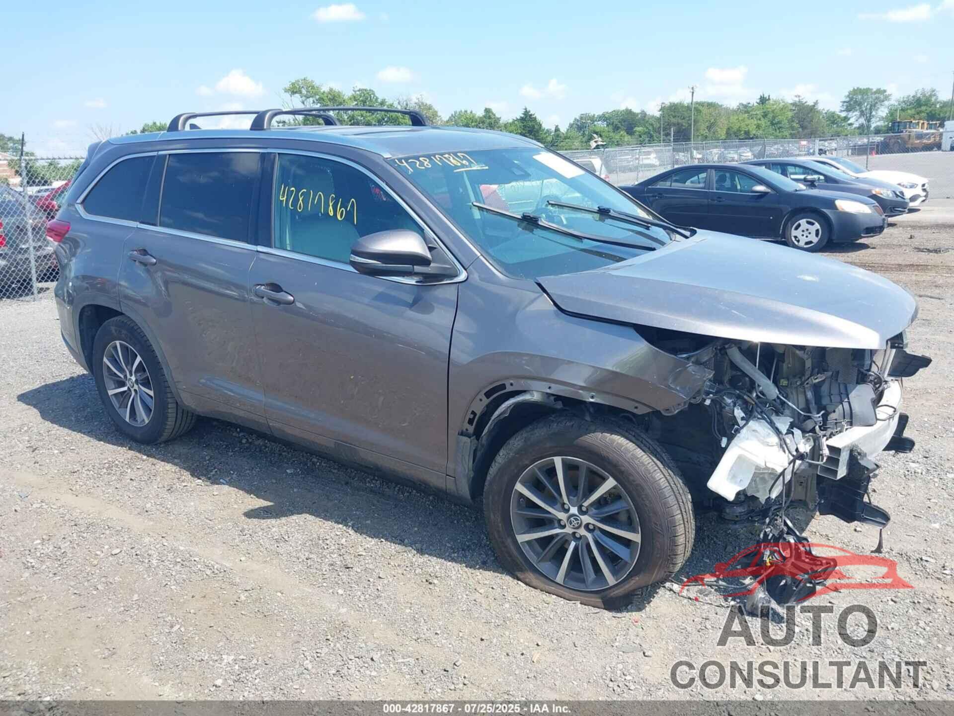 TOYOTA HIGHLANDER 2018 - 5TDKZRFH9JS543118