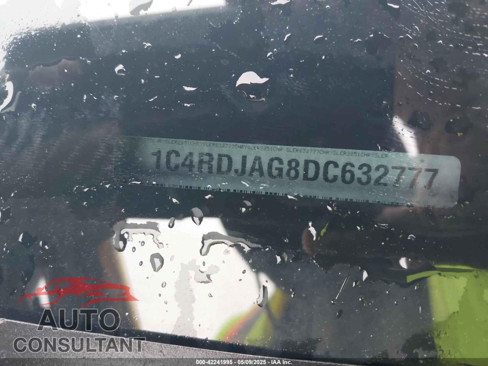 DODGE DURANGO 2013 - 1C4RDJAG8DC632777