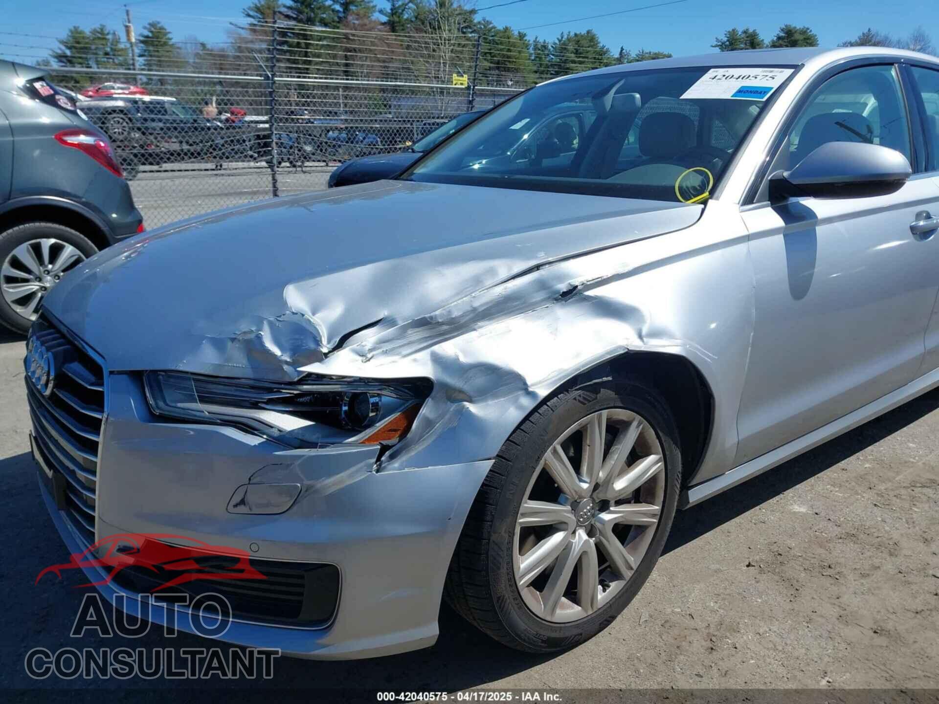 AUDI A6 2016 - WAUGFAFC2GN084384
