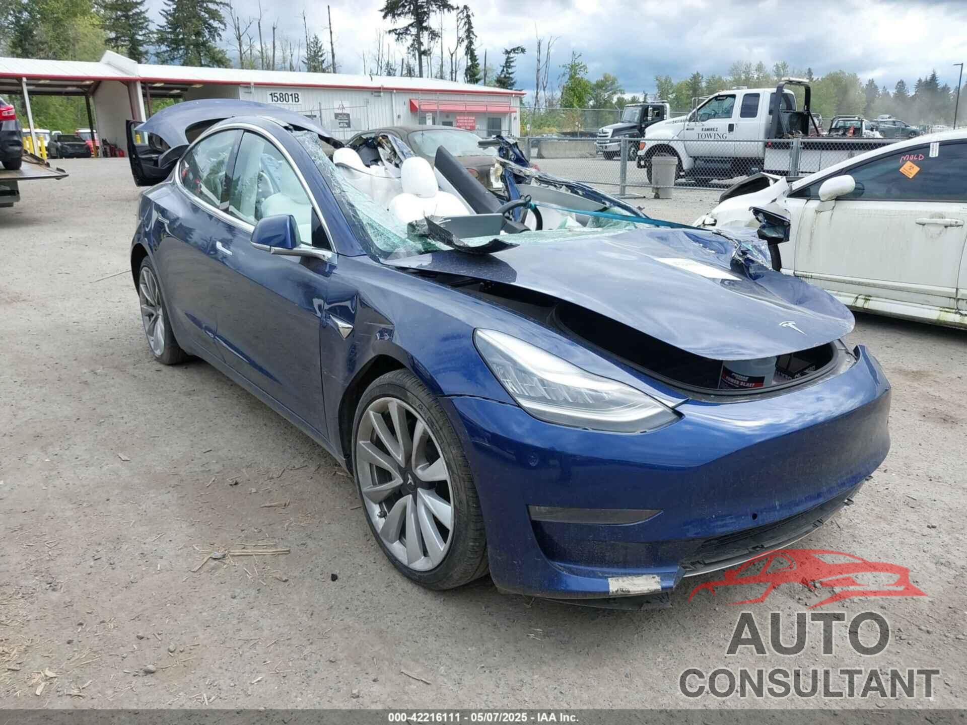 TESLA MODEL 3 2019 - 5YJ3E1EB9KF392091