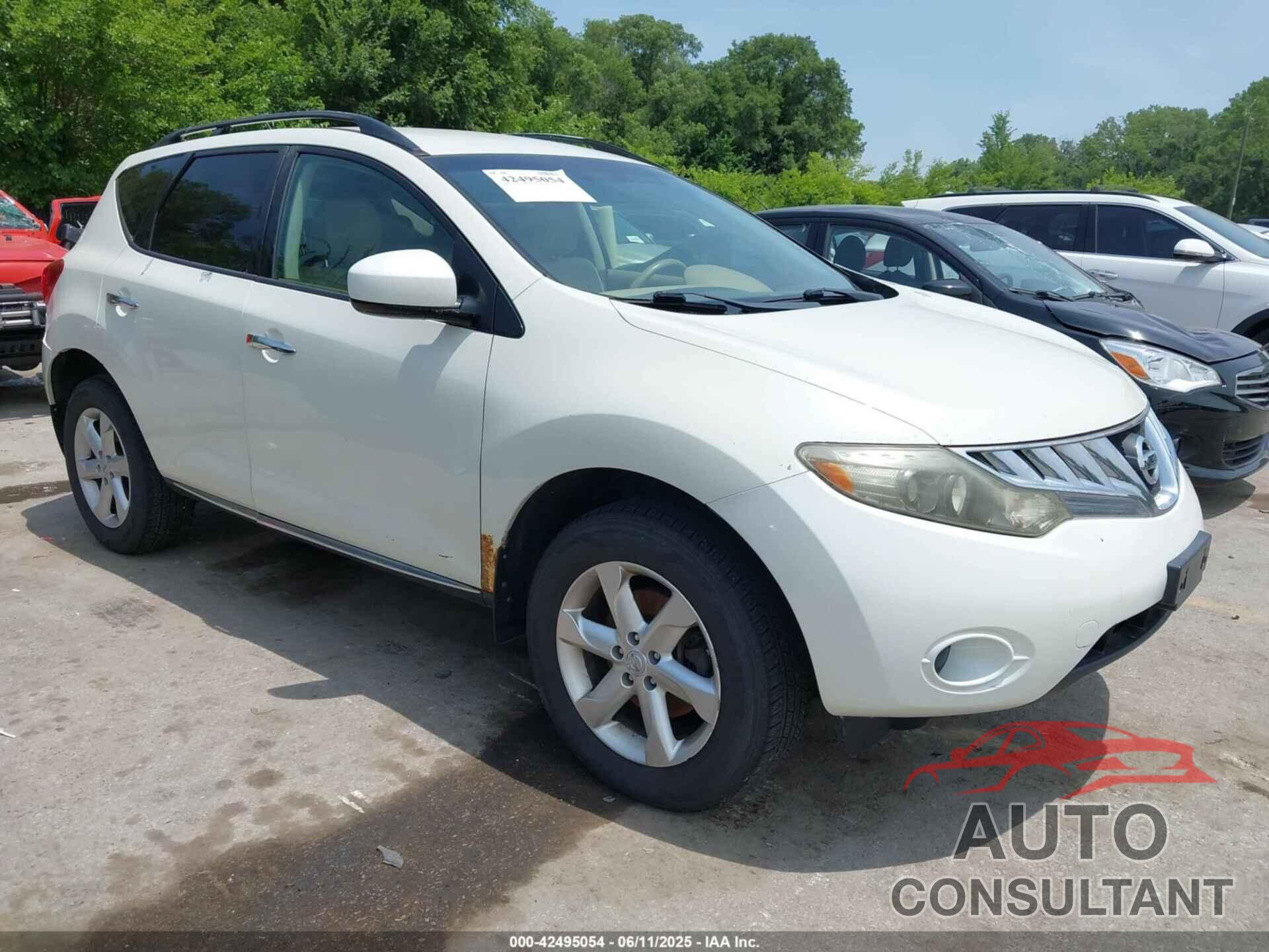 NISSAN MURANO 2009 - JN8AZ18W59W143291