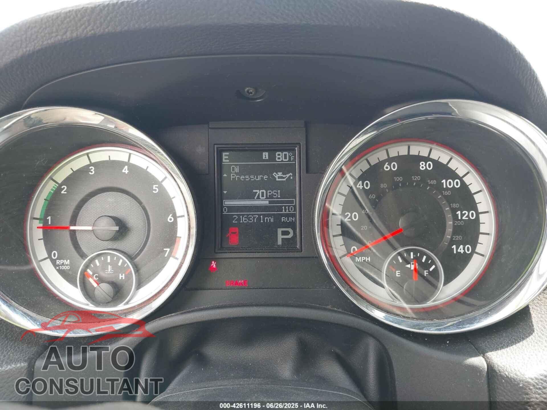 DODGE DURANGO 2011 - 1D4RE2GG8BC691614