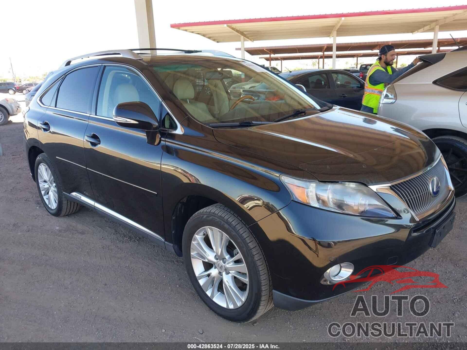 LEXUS RX 450H 2012 - JTJBC1BA4C2430115