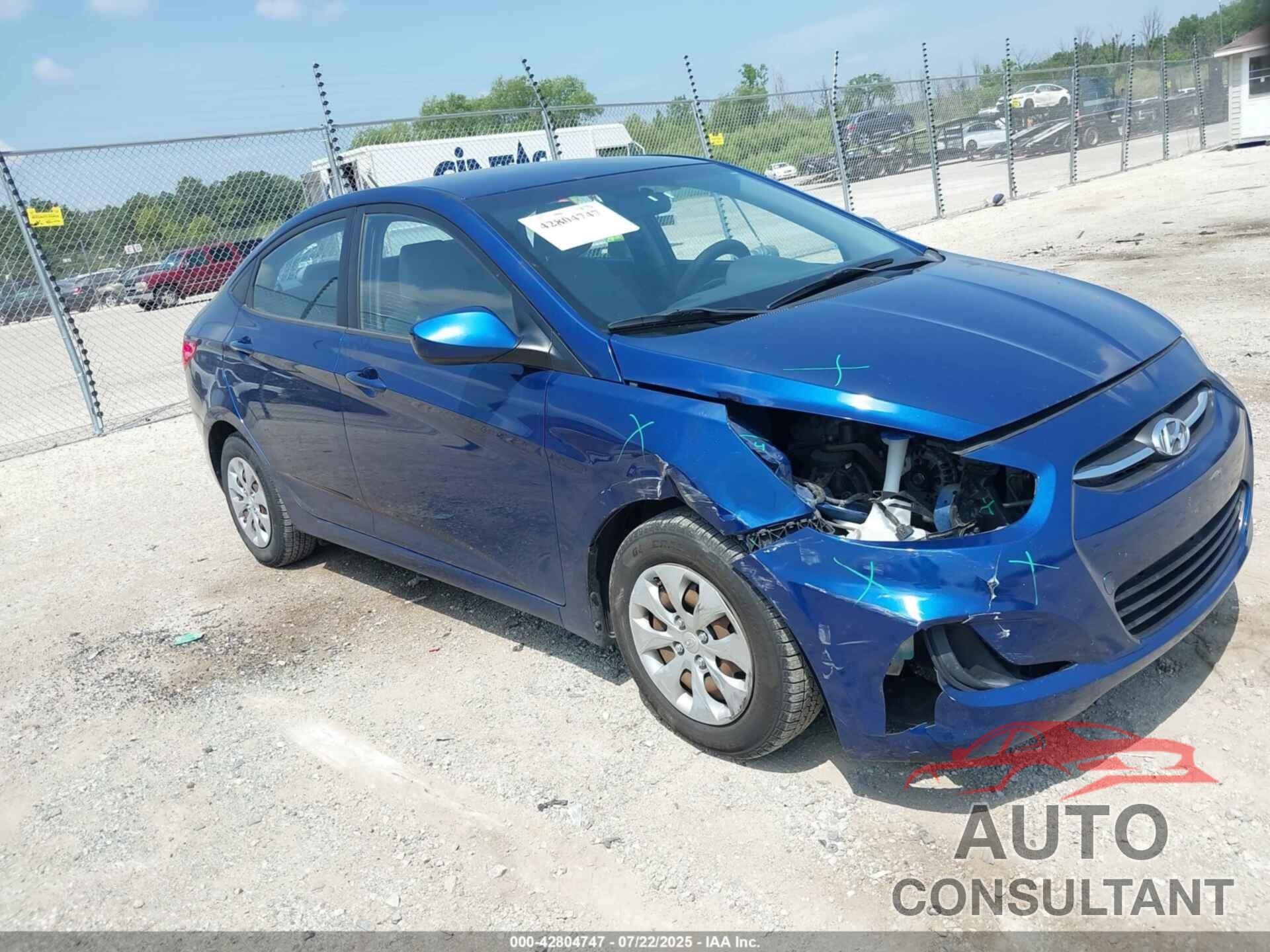 HYUNDAI ACCENT 2016 - KMHCT4AEXGU960477