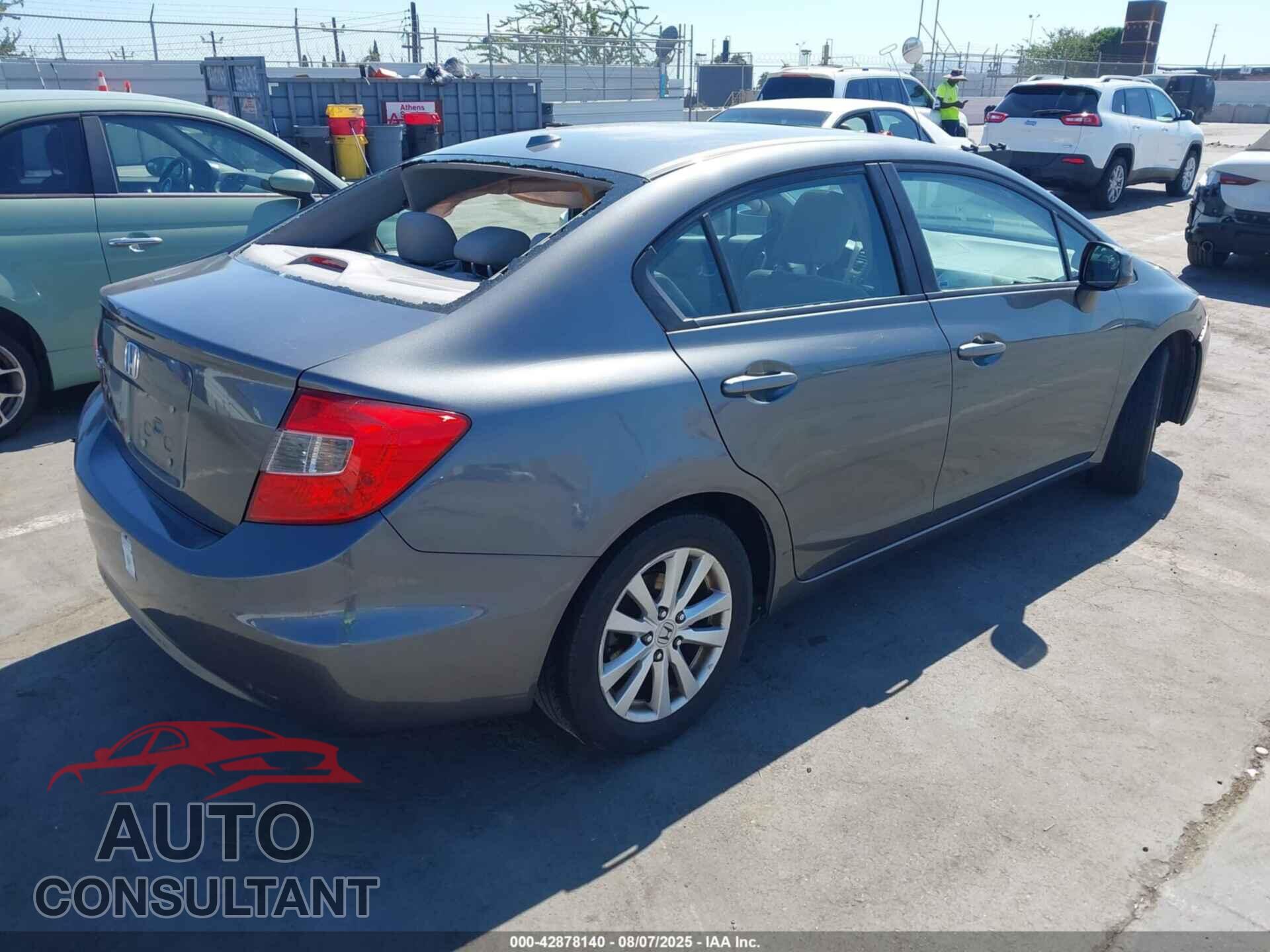 HONDA CIVIC 2012 - 19XFB2F90CE358510