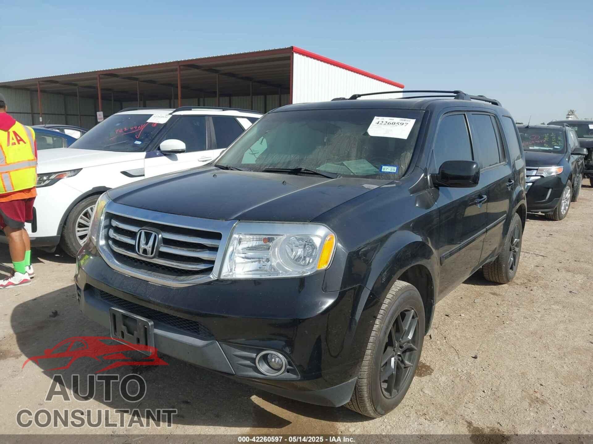HONDA PILOT 2013 - 5FNYF3H50DB042467