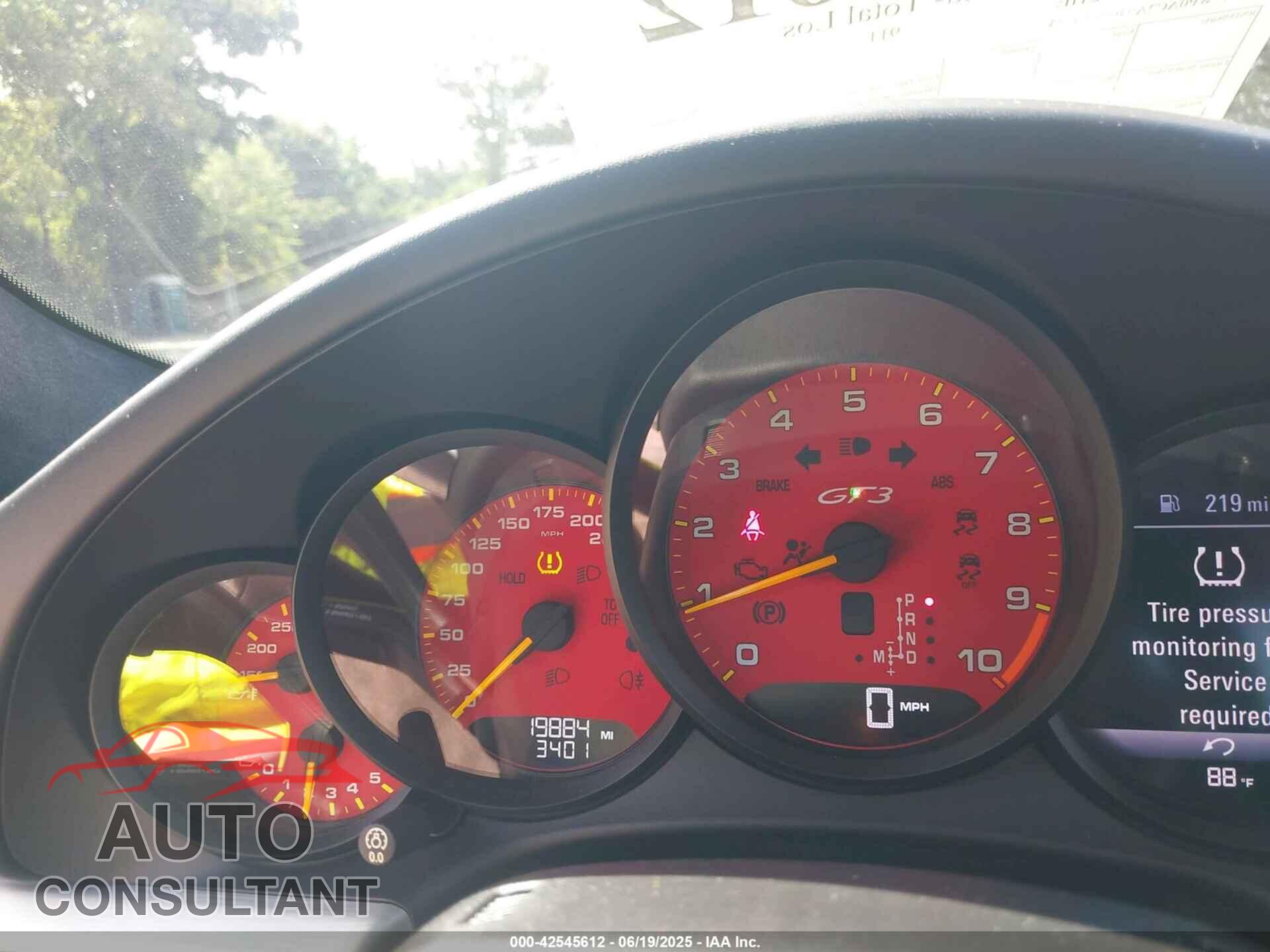 PORSCHE 911 2016 - WP0AC2A94GS184183