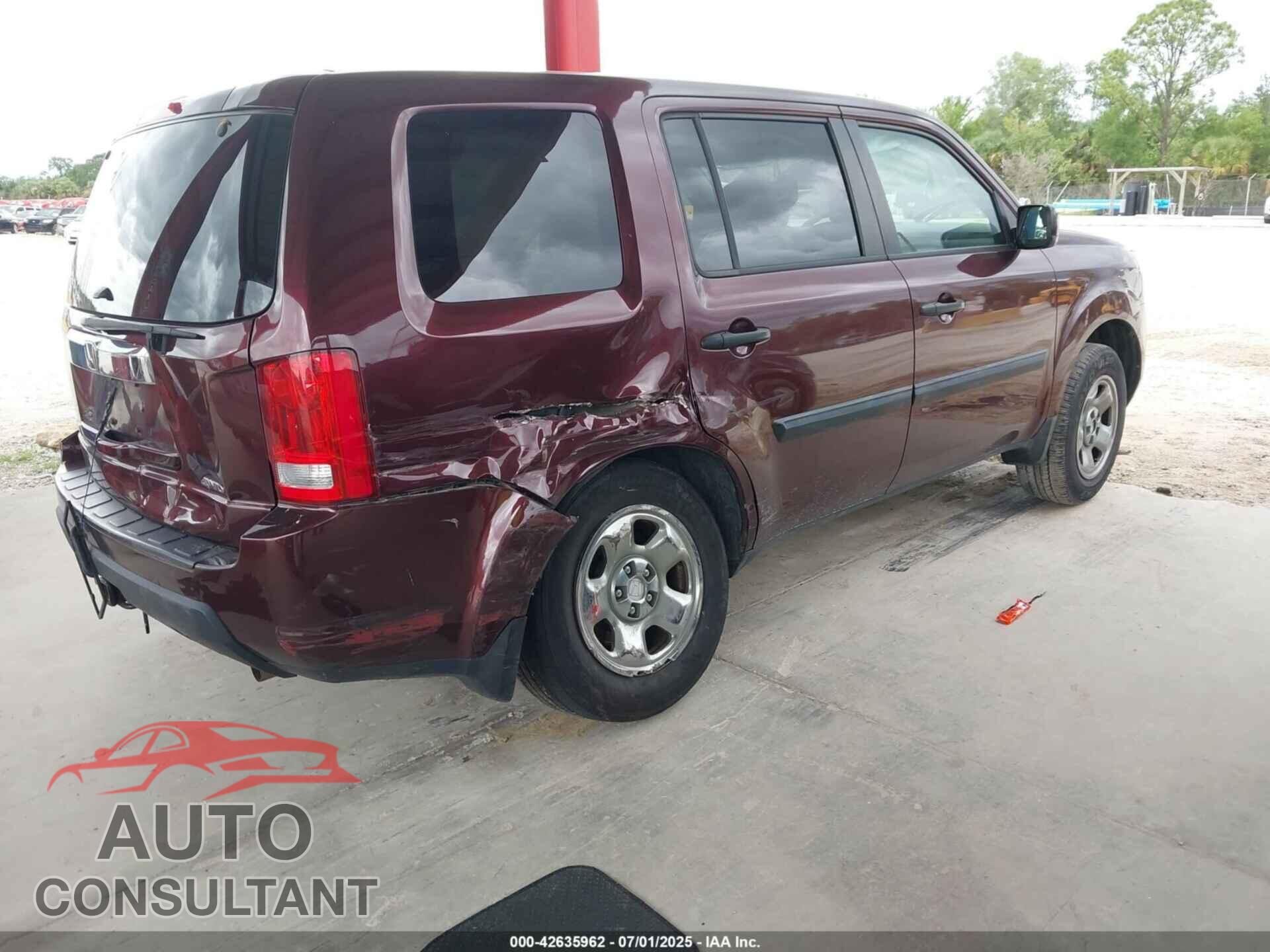 HONDA PILOT 2011 - 5FNYF4H26BB018165