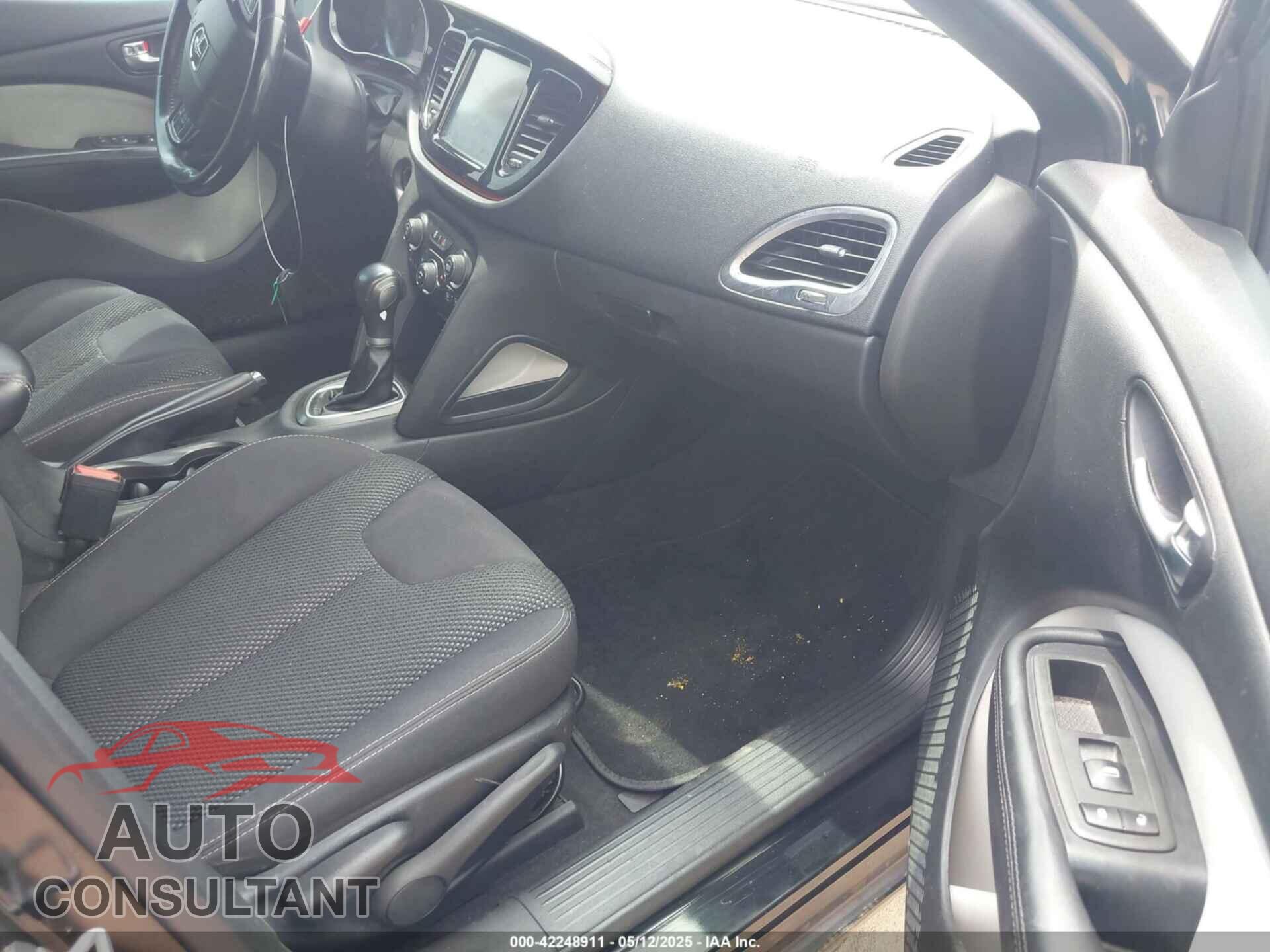DODGE DART 2015 - 1C3CDFBBXFD141358