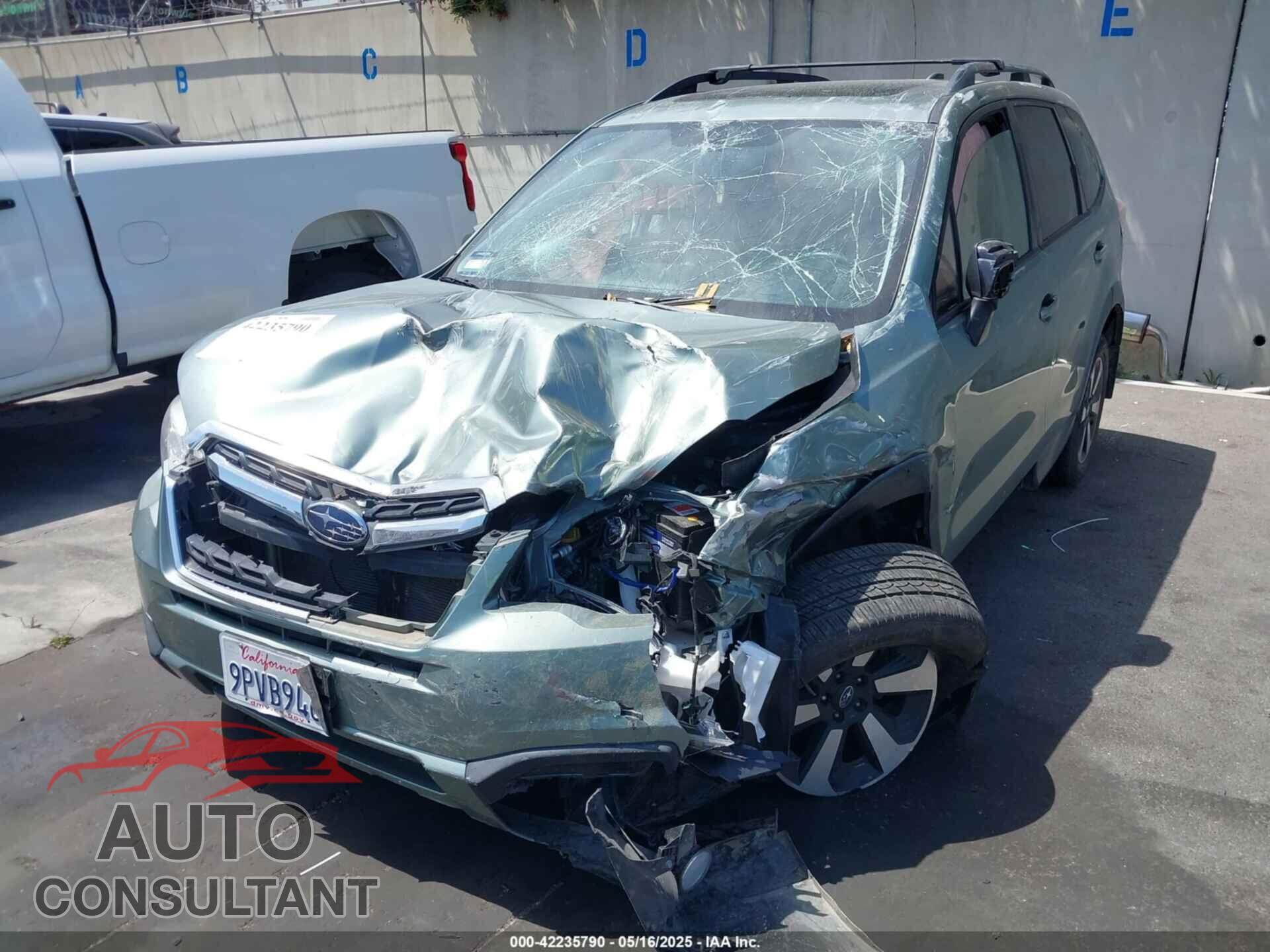 SUBARU FORESTER 2018 - JF2SJAEC1JH503295