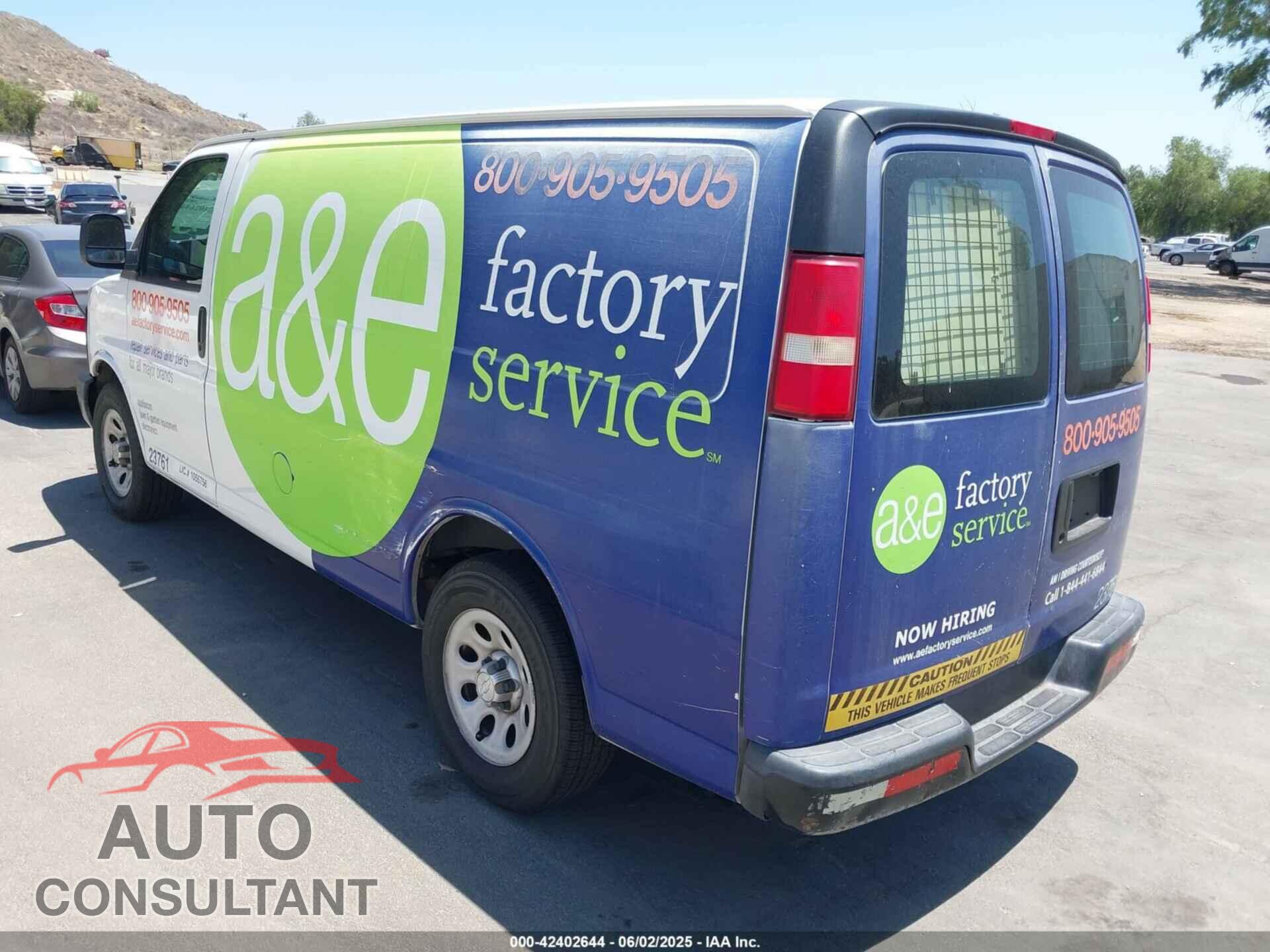 CHEVROLET EXPRESS 1500 2012 - 1GCSGAFXXC1182349