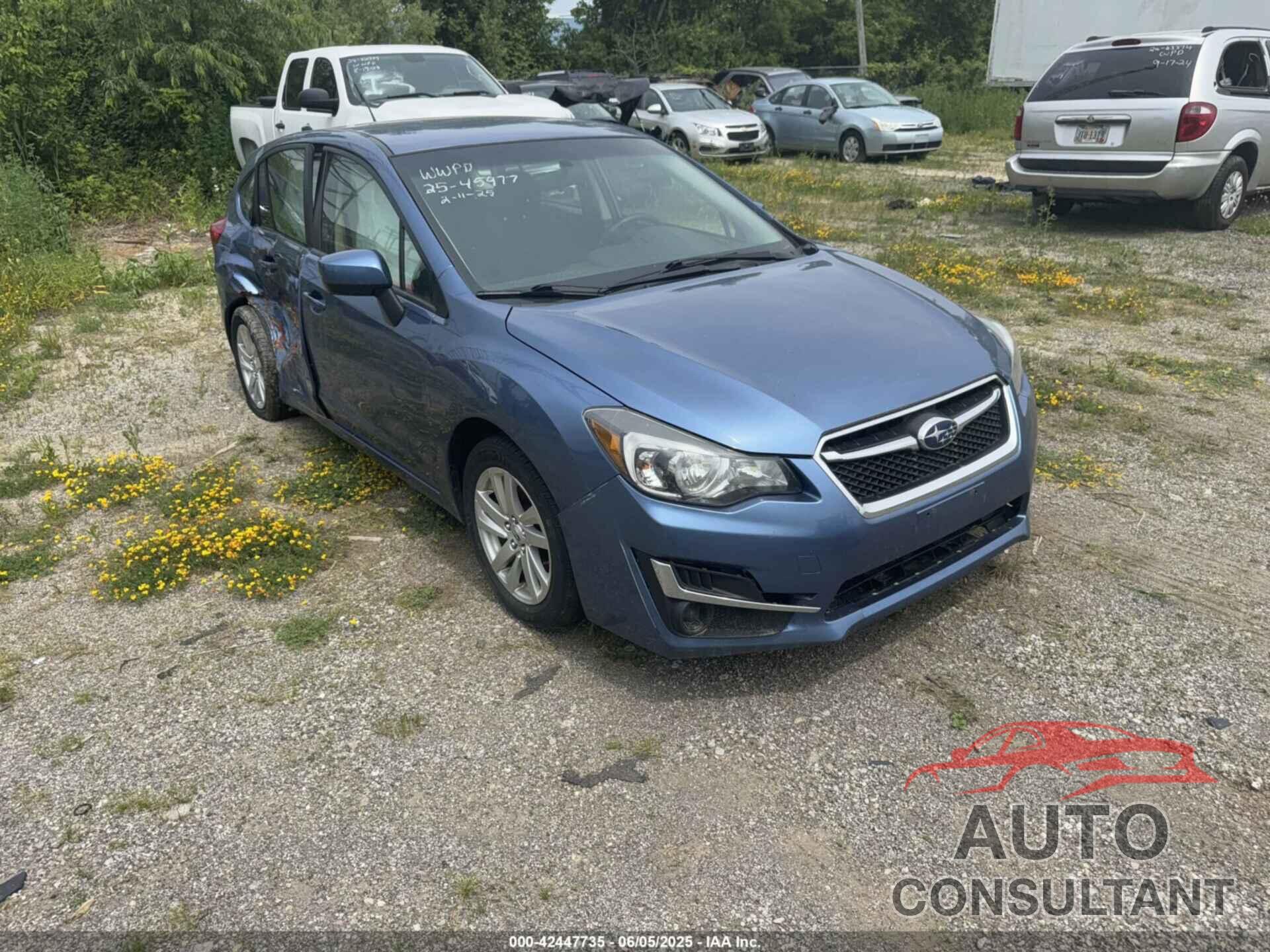 SUBARU IMPREZA 2015 - JFIGPAC66F8245448
